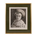 Michel CIRY (1919-2018) "Portrait de Gille", etching, 2/20, French painting of the 20th century.