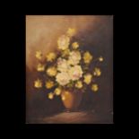 Thomas Torak (1953), vase of flowers, Oil on Canvas, 20th century American painting.