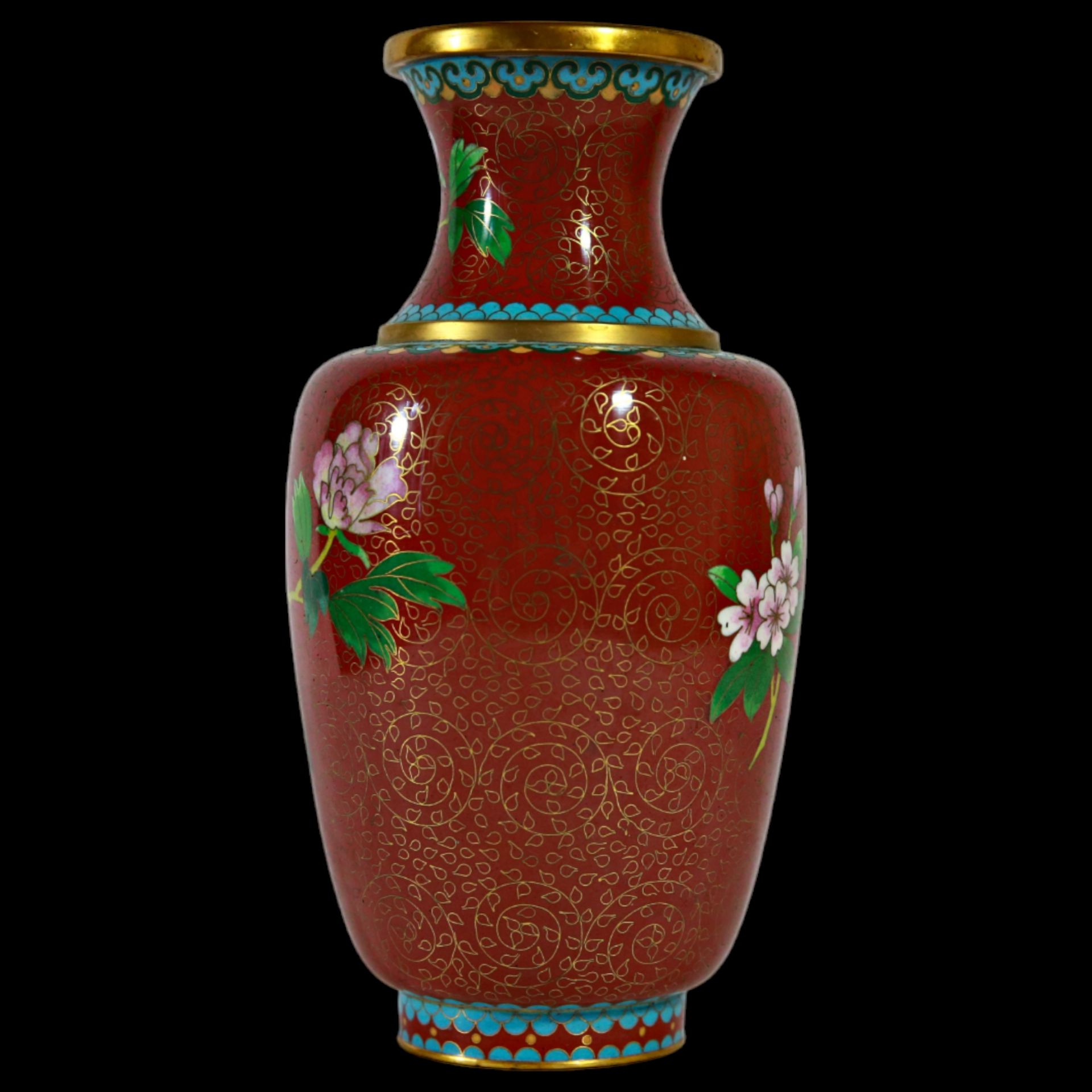 Pair of Fine Japanese Cloisonne Vases, Meiji / Taisho Era. - Image 12 of 20