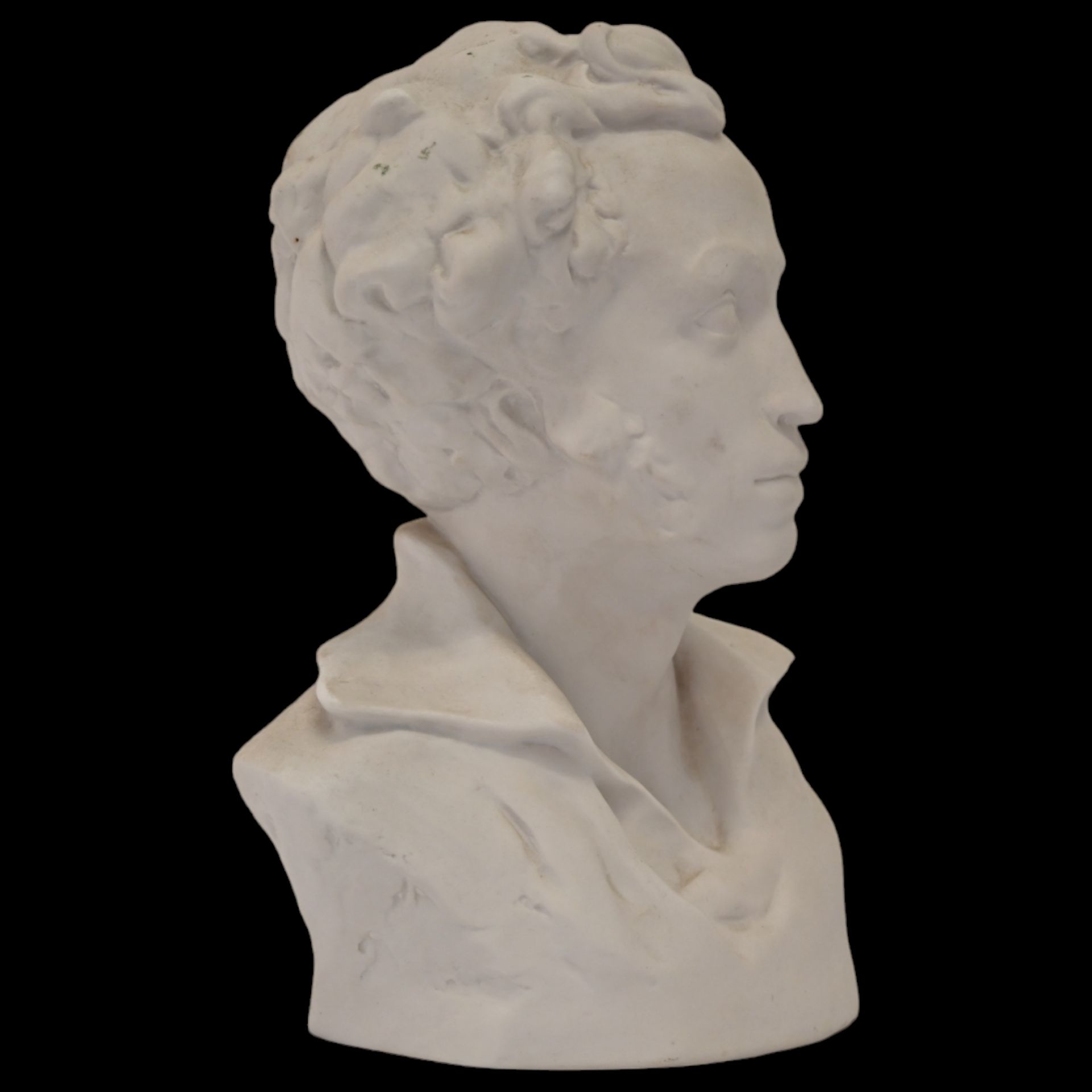 Bust of Alexander Pushkin, Porcelain, LFZ Mark, Leningrad Porcelain Factory, Russia 20th C. - Bild 4 aus 9