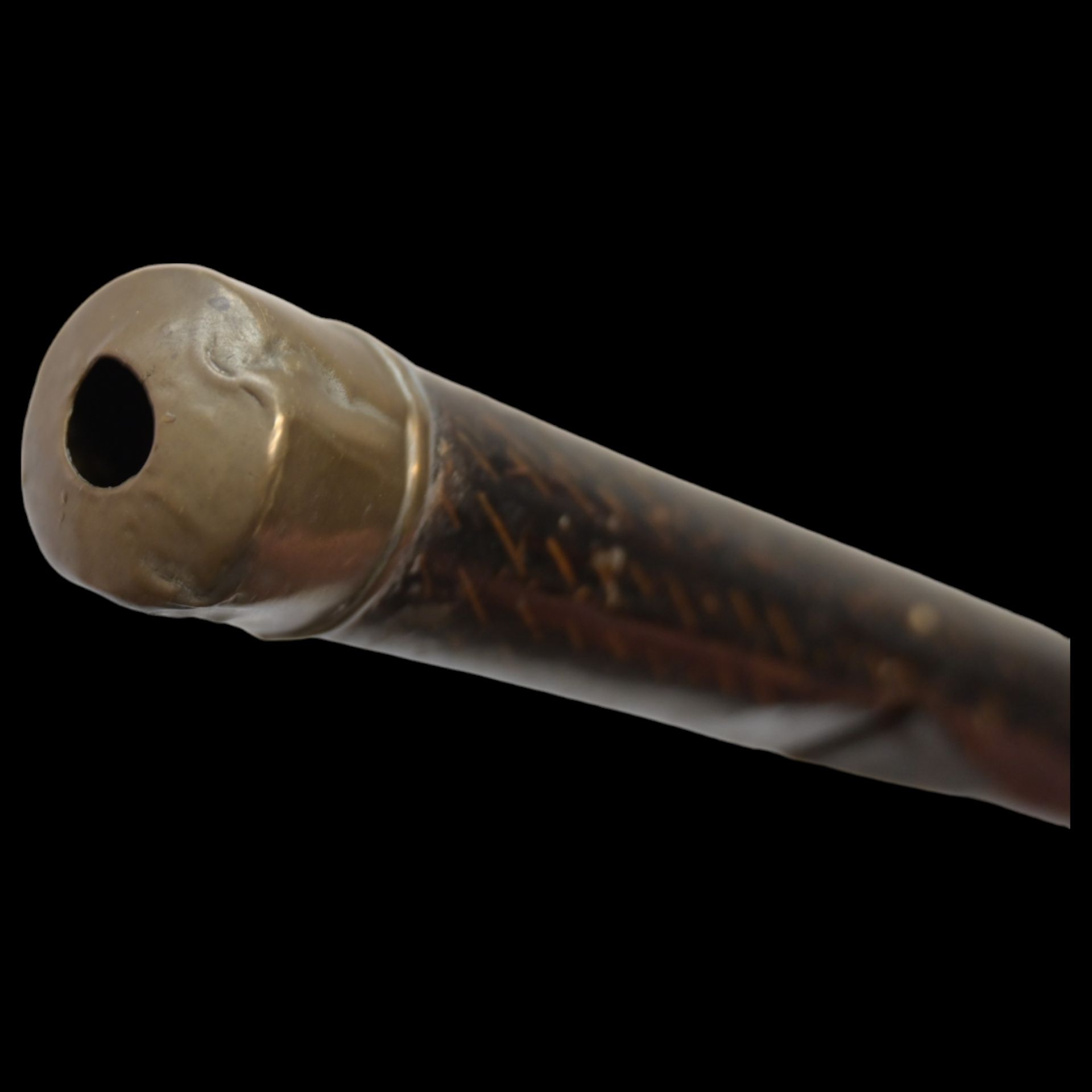 A rare Walking Stick Flute Cane, 19th century. - Bild 5 aus 5