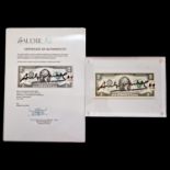 Autograph - Andy WARHOL (1928 - 1987), Signed 2-dollar banknote + certificate.
