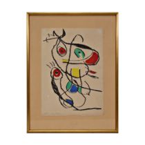 Joan MIRO (1893-1983) "Abstraction", lithographie, signed EA for Iliazd,