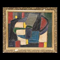 Attributed to Serge POLIAKOFF (1900-1969) Abstract composition, oil on panel.