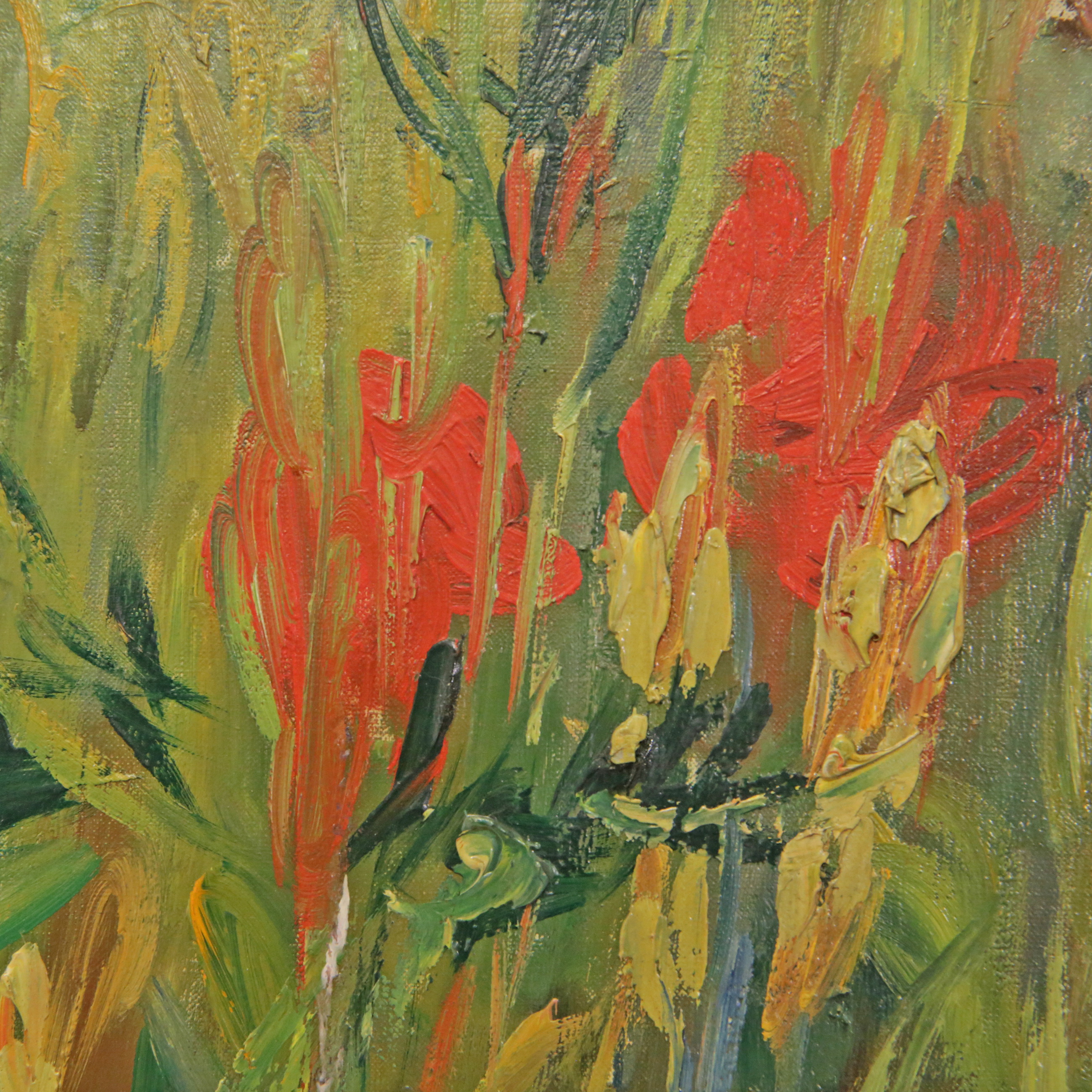 Jean AUJAME (1905-1965) "Flowers", oil on canvas, French painting of the first half of the 20th _. - Image 2 of 4