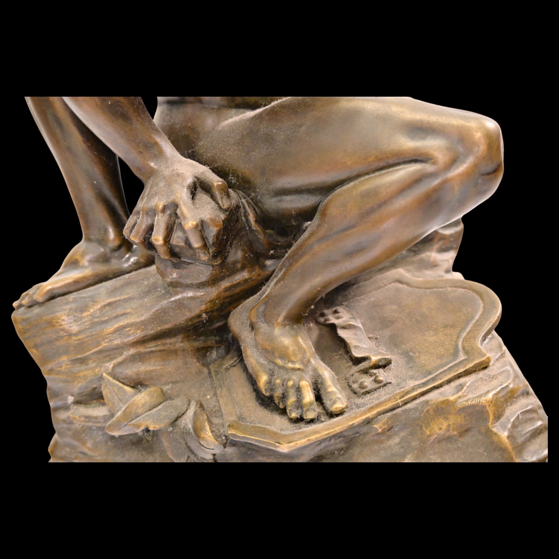 "Abduction of the Sabine women" Bronze sculpture, signed "Jean de Bologne" to base. France, 19th C. - Bild 10 aus 14
