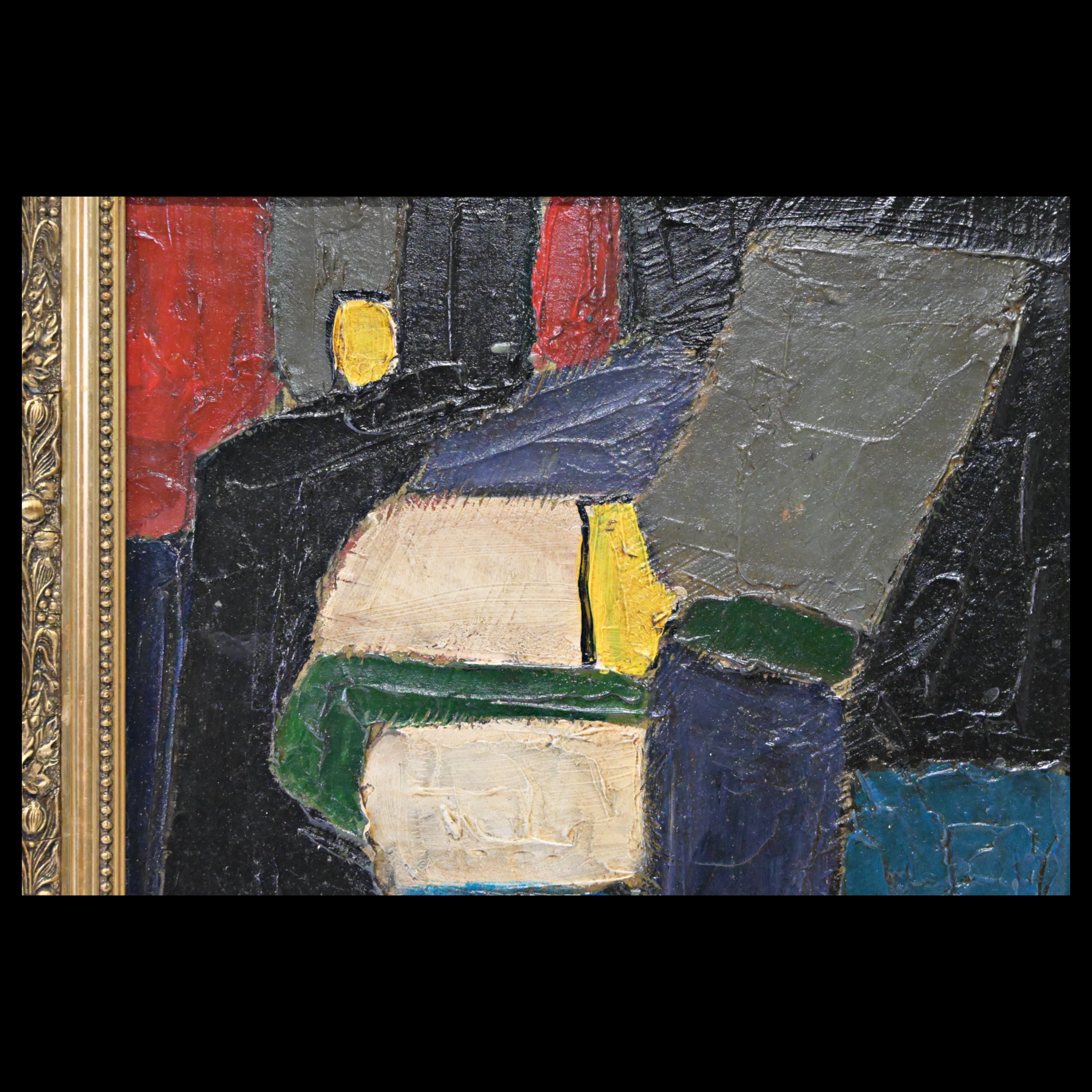 Attributed to Serge POLIAKOFF (1900-1969) Abstract composition, oil on panel. - Image 3 of 6