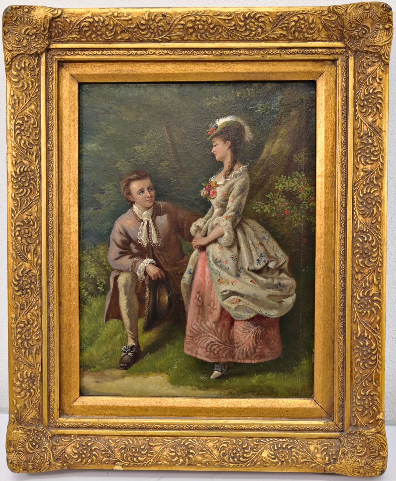 European painting, late 19th early 20th century, oil on panel. - Bild 2 aus 5