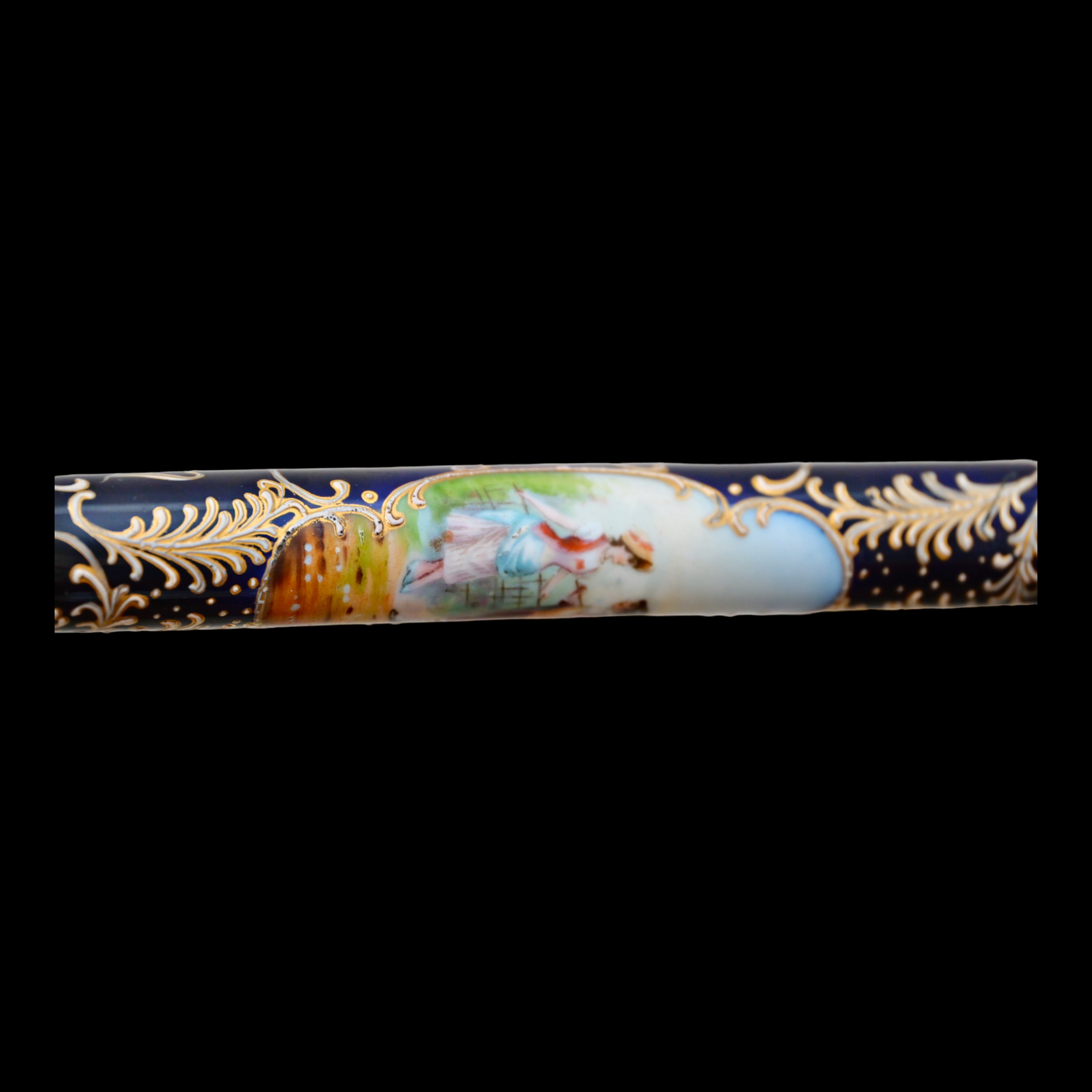 Rare Cane with Porcelain part. Limoge Porcelain Manufactory. France, 19th century. - Image 12 of 12