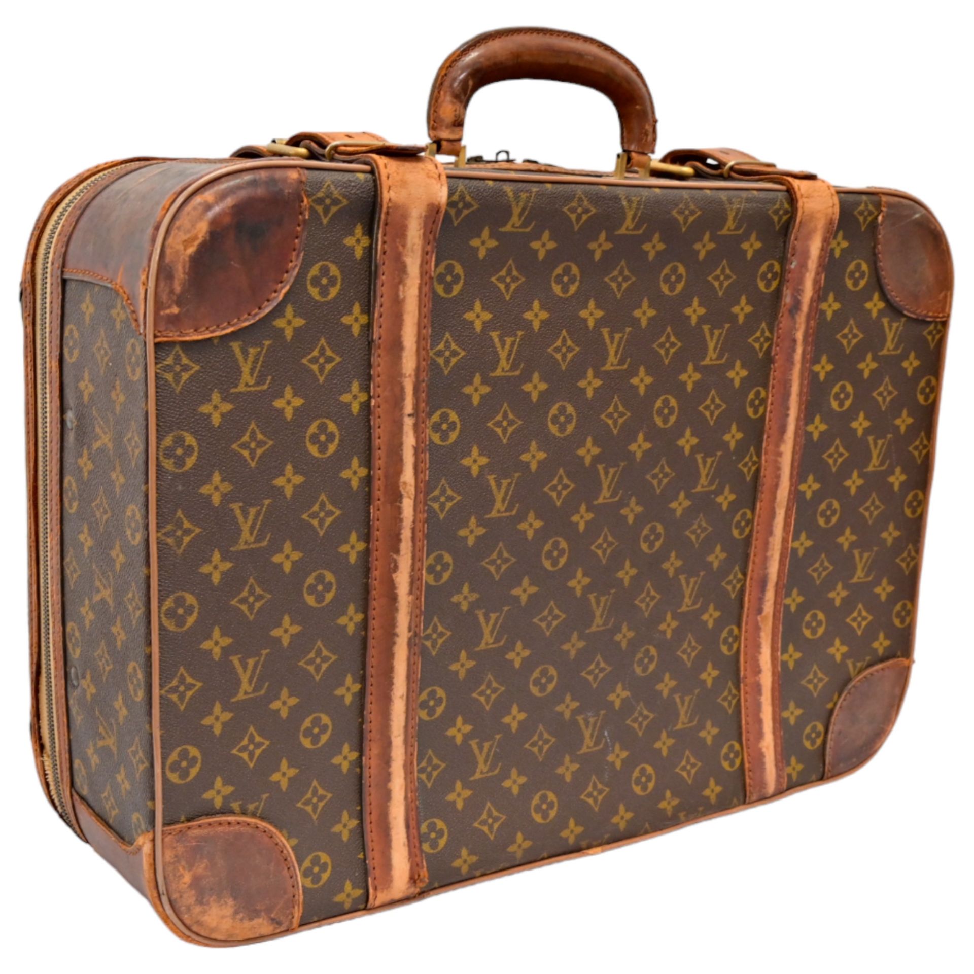 Vintage Louis Vuitton Soft Sided Suitcase, 20th century. - Bild 2 aus 7