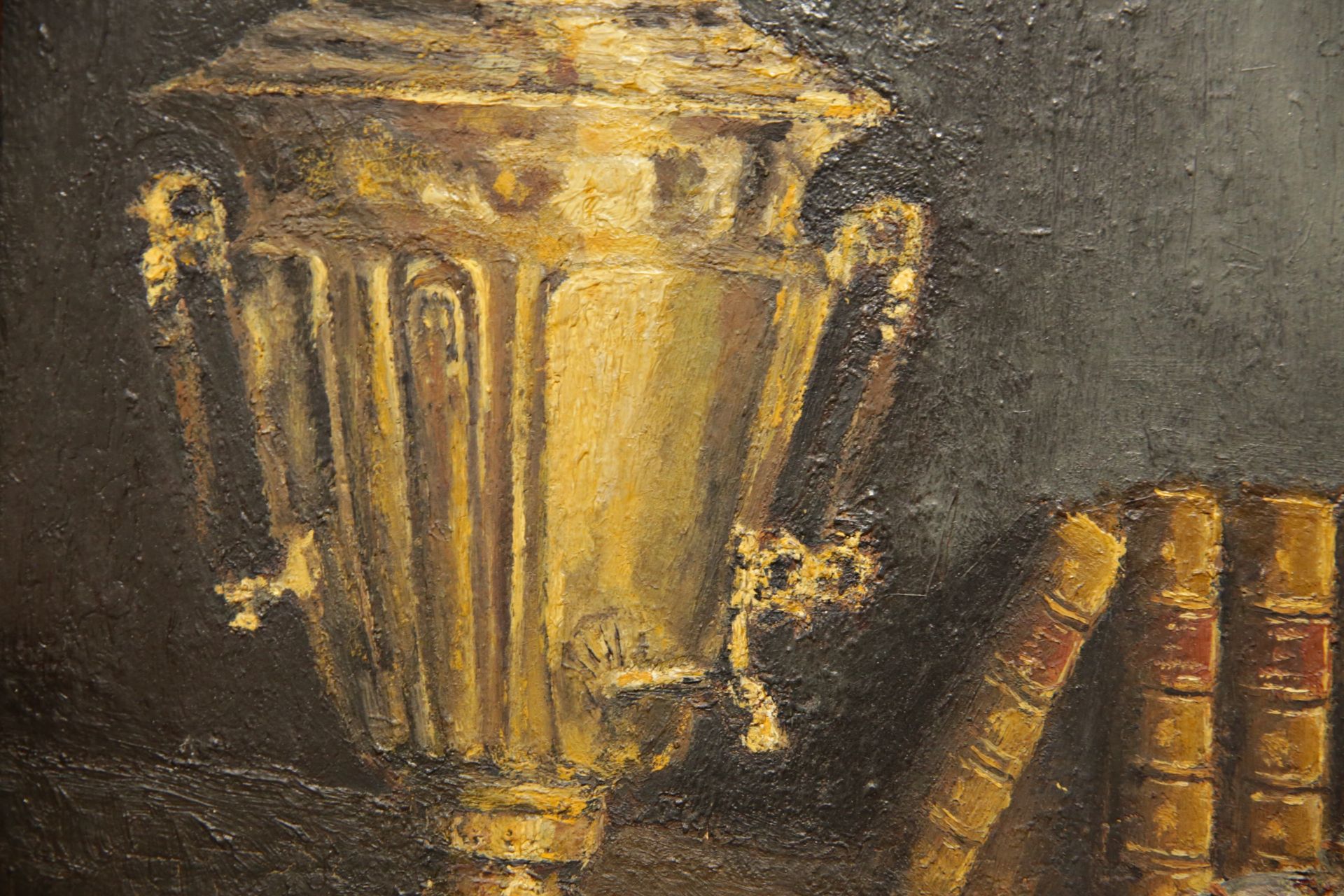 Jean Lavaud (XX) ÒSamovar with a cup of teaÓ, oil on cardboard, French painting of the 20th C. - Bild 5 aus 6