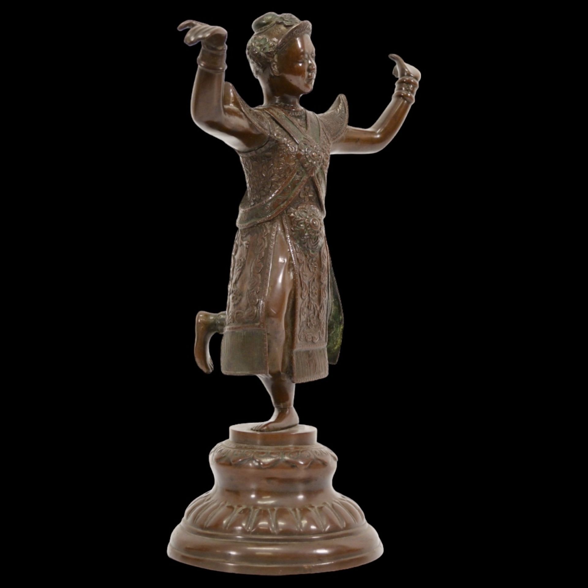 Bronze sculpture "Balinese Dancer", France, early 20th century. Collectibles and home decor. - Bild 3 aus 7