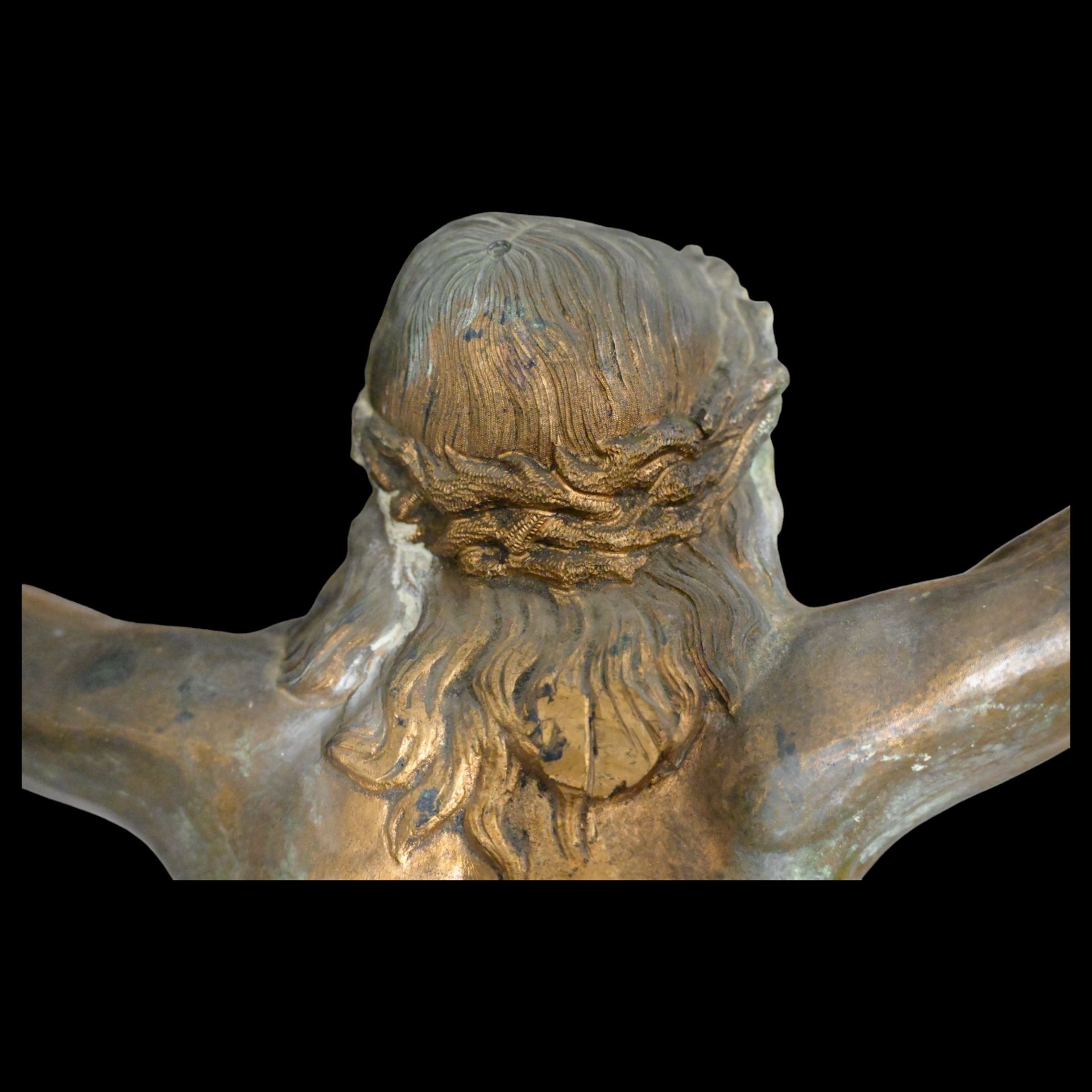 The crucified Christ, Bronze sculpture, Italy 19th _.. After a model by Giambologna (1529-1608). - Bild 17 aus 22