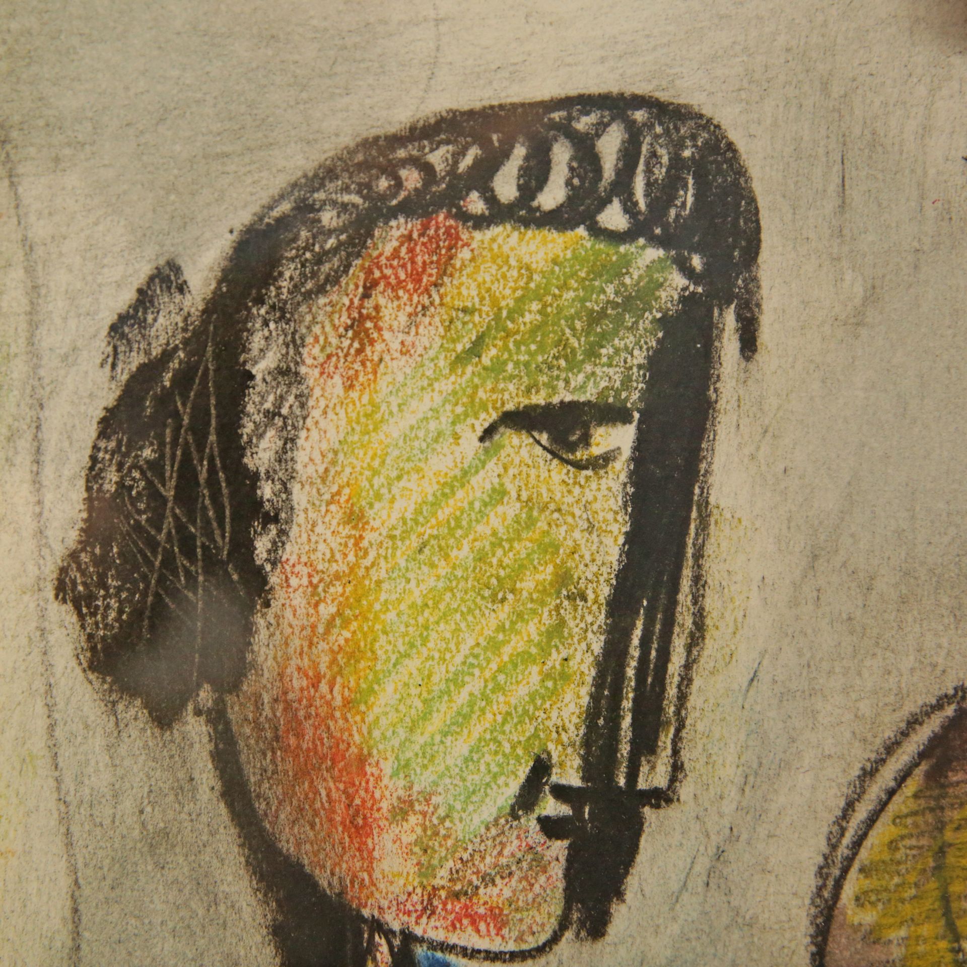 Manfredo BORSI (Italian, 1900 - 1967) "Characters in an interior" 1955, oil and pastel on paper. - Bild 4 aus 5
