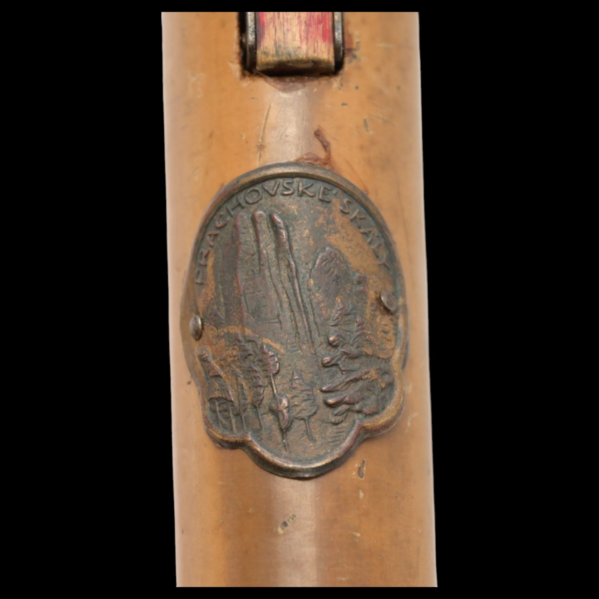 A rare Walking Stick Cane, Harmonica, Czech Republic, early 20th century. - Bild 5 aus 6