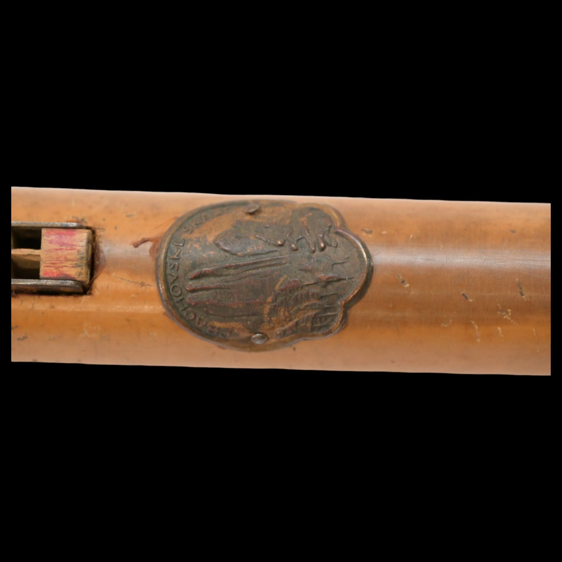 A rare Walking Stick Cane, Harmonica, Czech Republic, early 20th century. - Bild 4 aus 6