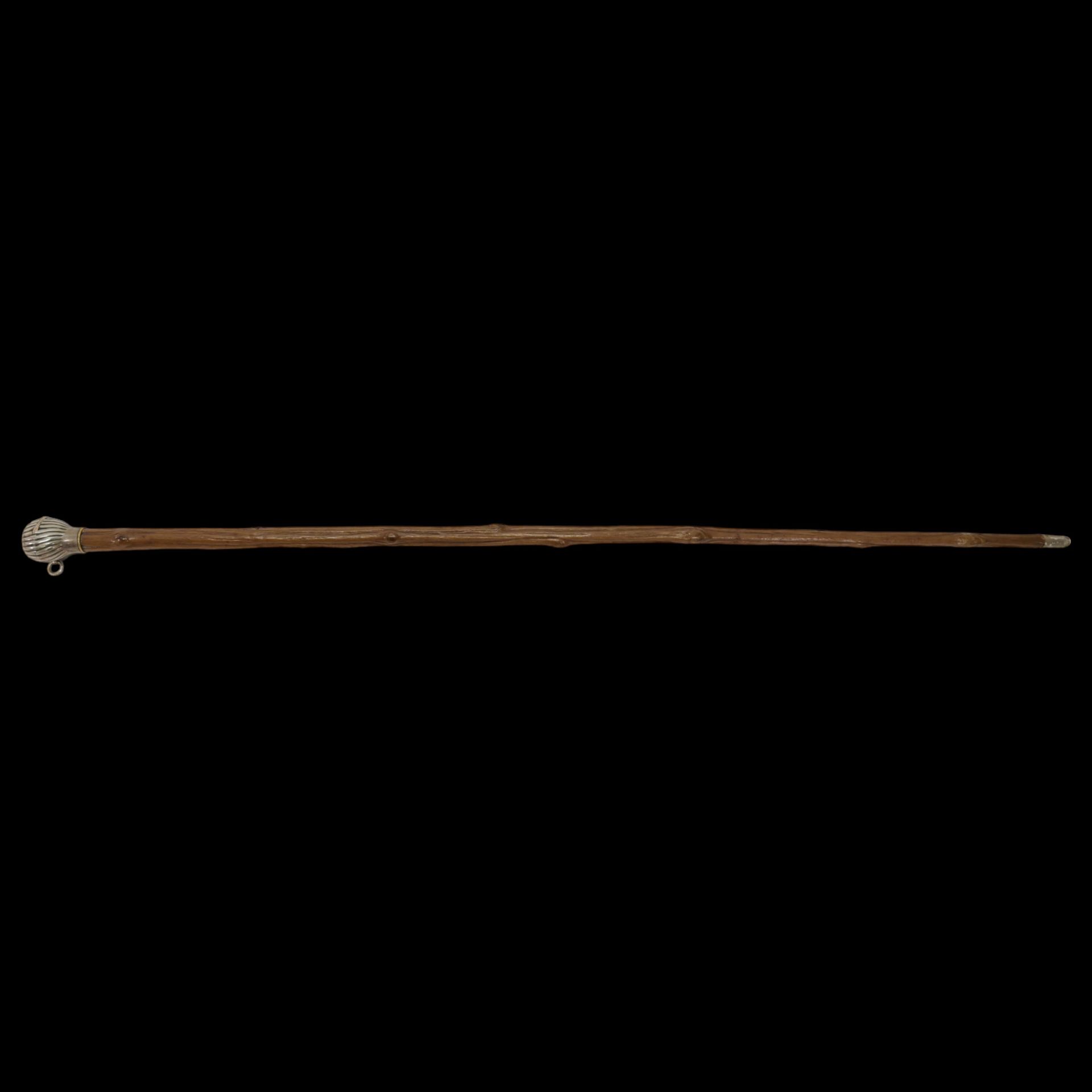 A Rare Walking Stick, cane with lighter, late 19th - early 20th century. - Bild 2 aus 7