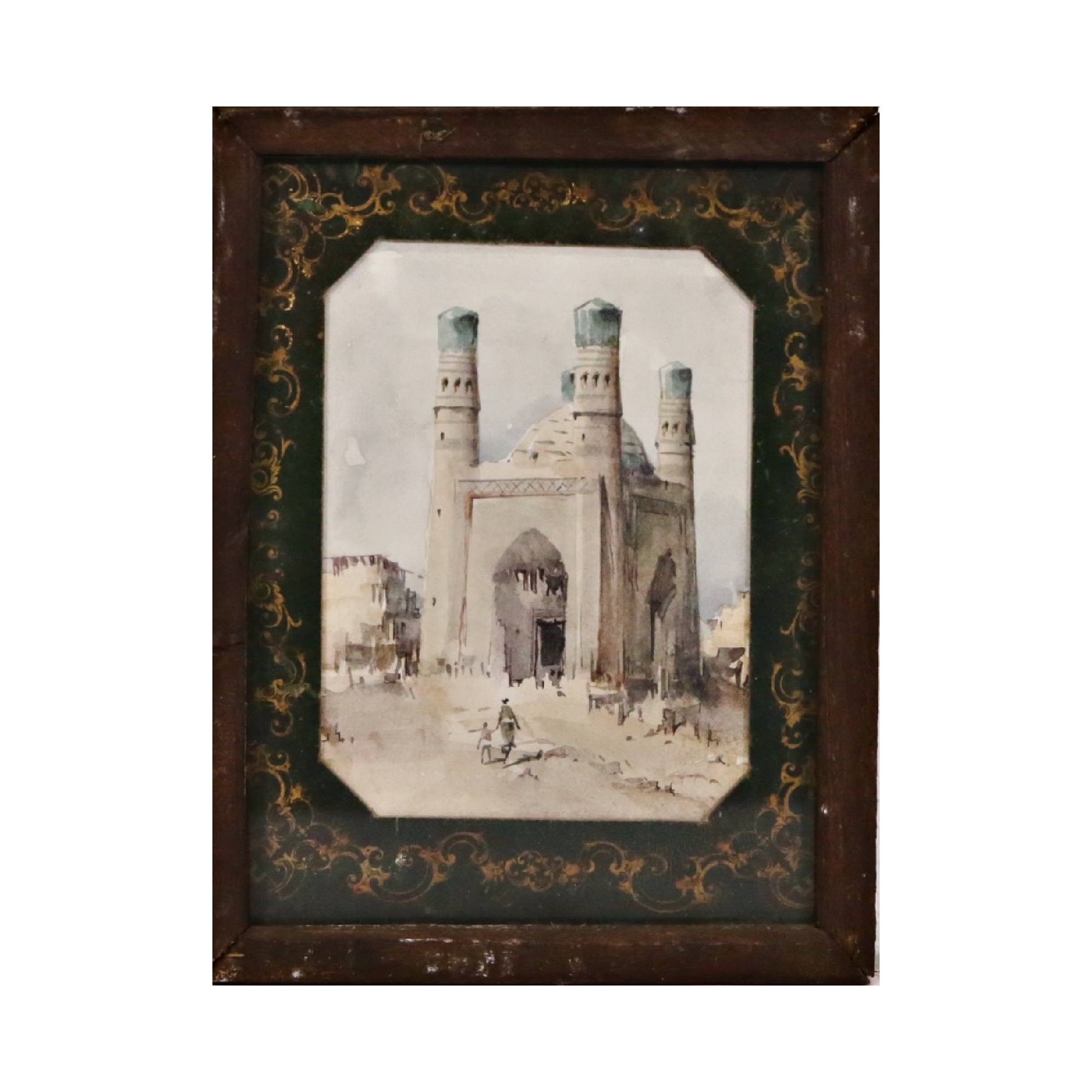 "MOSQUEE", watercolor on paper, unsigned, French painting of the early 20th century.