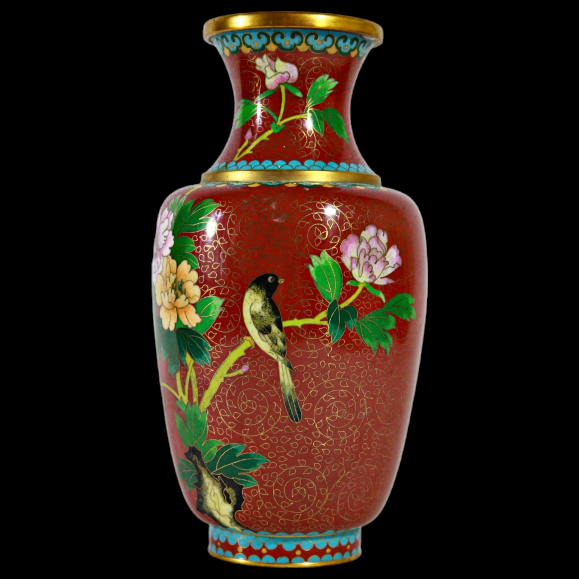 Pair of Fine Japanese Cloisonne Vases, Meiji / Taisho Era. - Image 15 of 20