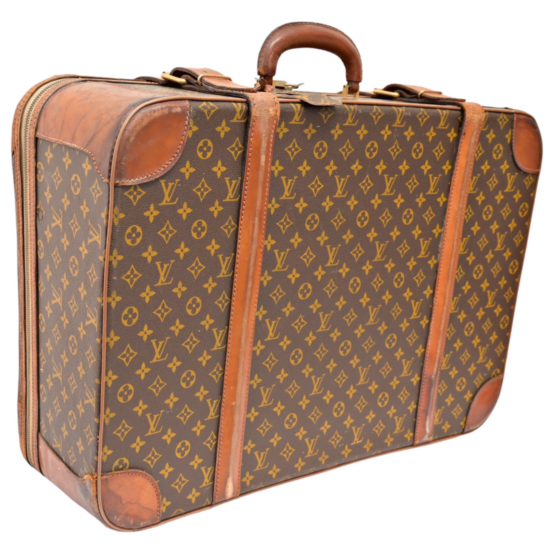 Vintage Louis Vuitton Soft Sided Suitcase, 20th century. - Image 3 of 7