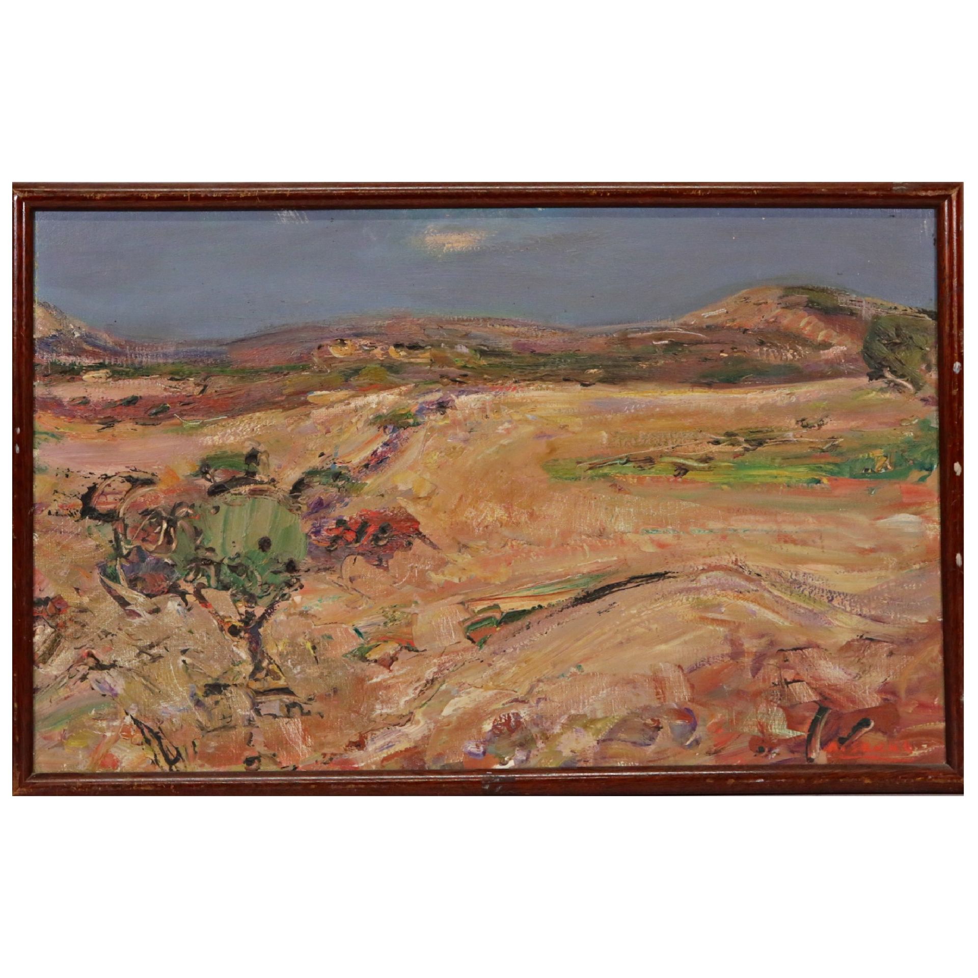 ÒLandscapeÓ, oil on canvas, unsigned, French painting of the 20th century.