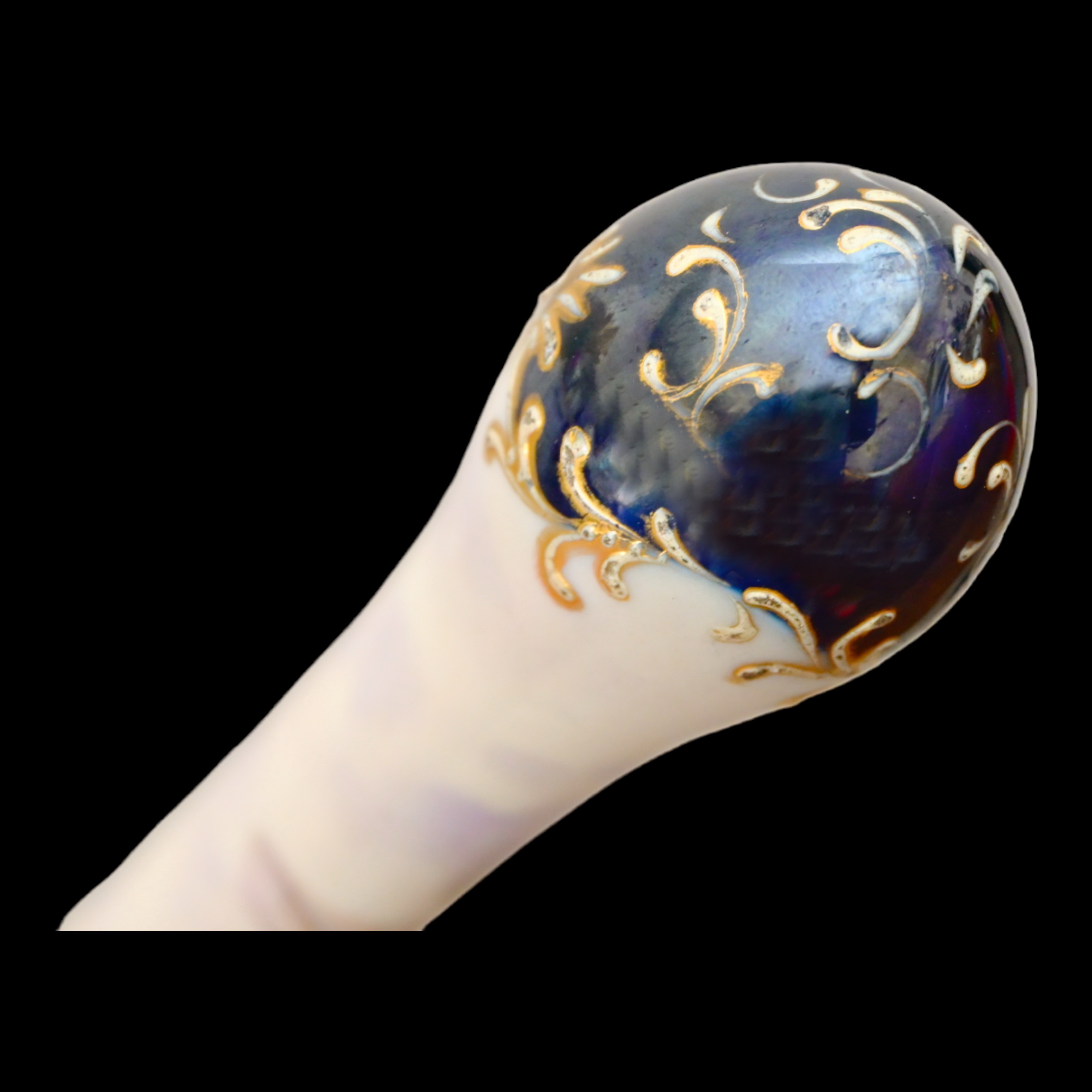 Rare Cane with Porcelain pommel. Limoge Porcelain Manufactory. France, 19th century. - Image 9 of 9