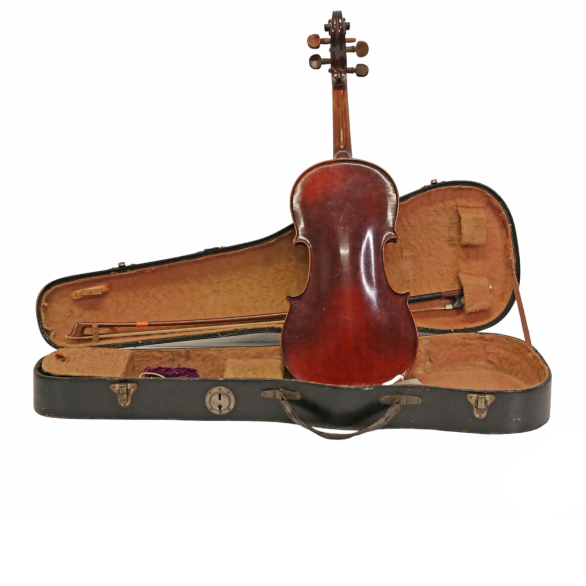 Gorgeous children"s violin with 1 bow in the case. 20th century. - Bild 9 aus 9