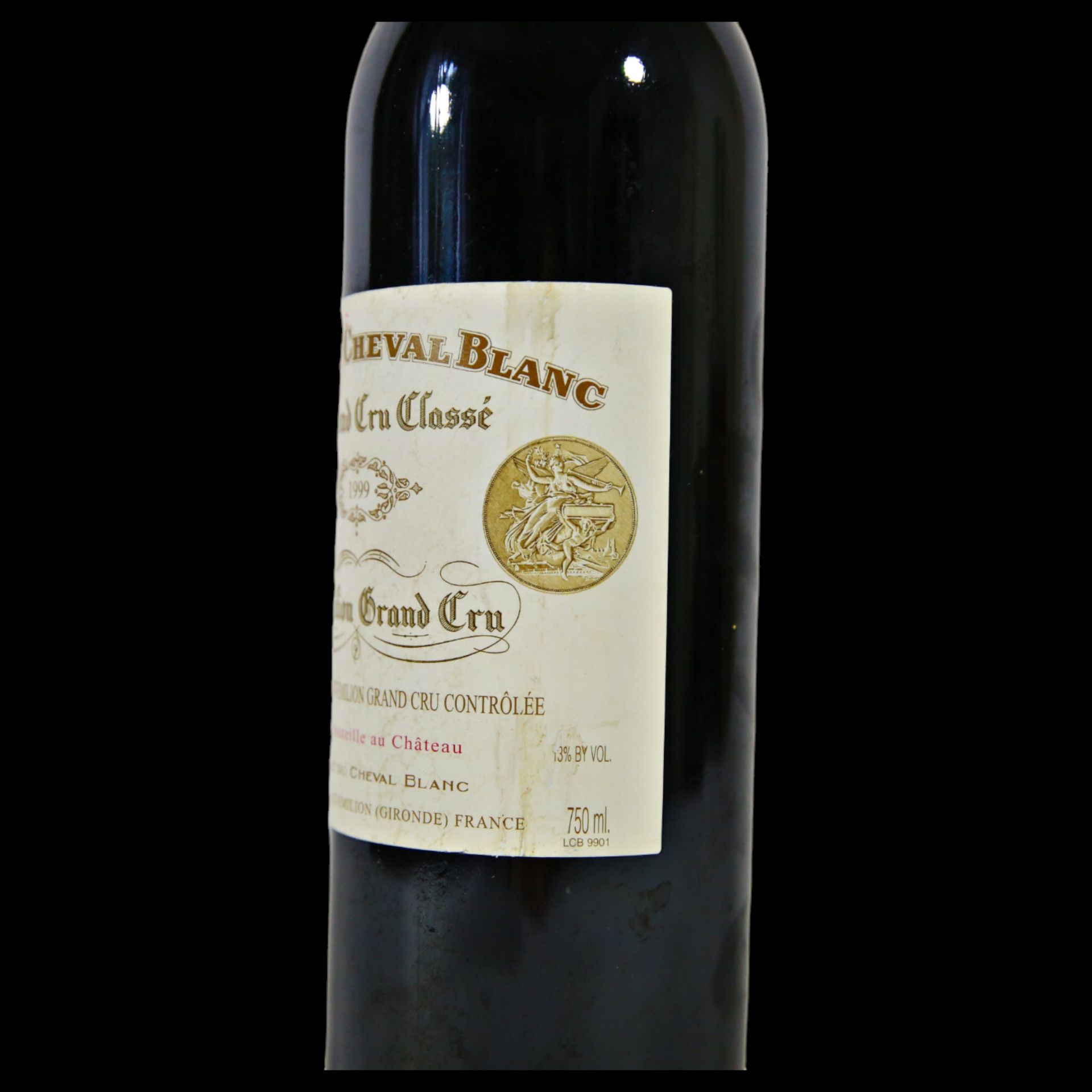 Bottle Vintage Chateau Cheval Blanc 1999, Bordeaux, Saint-Emilion Premier Grand Cru Classe. - Bild 5 aus 15