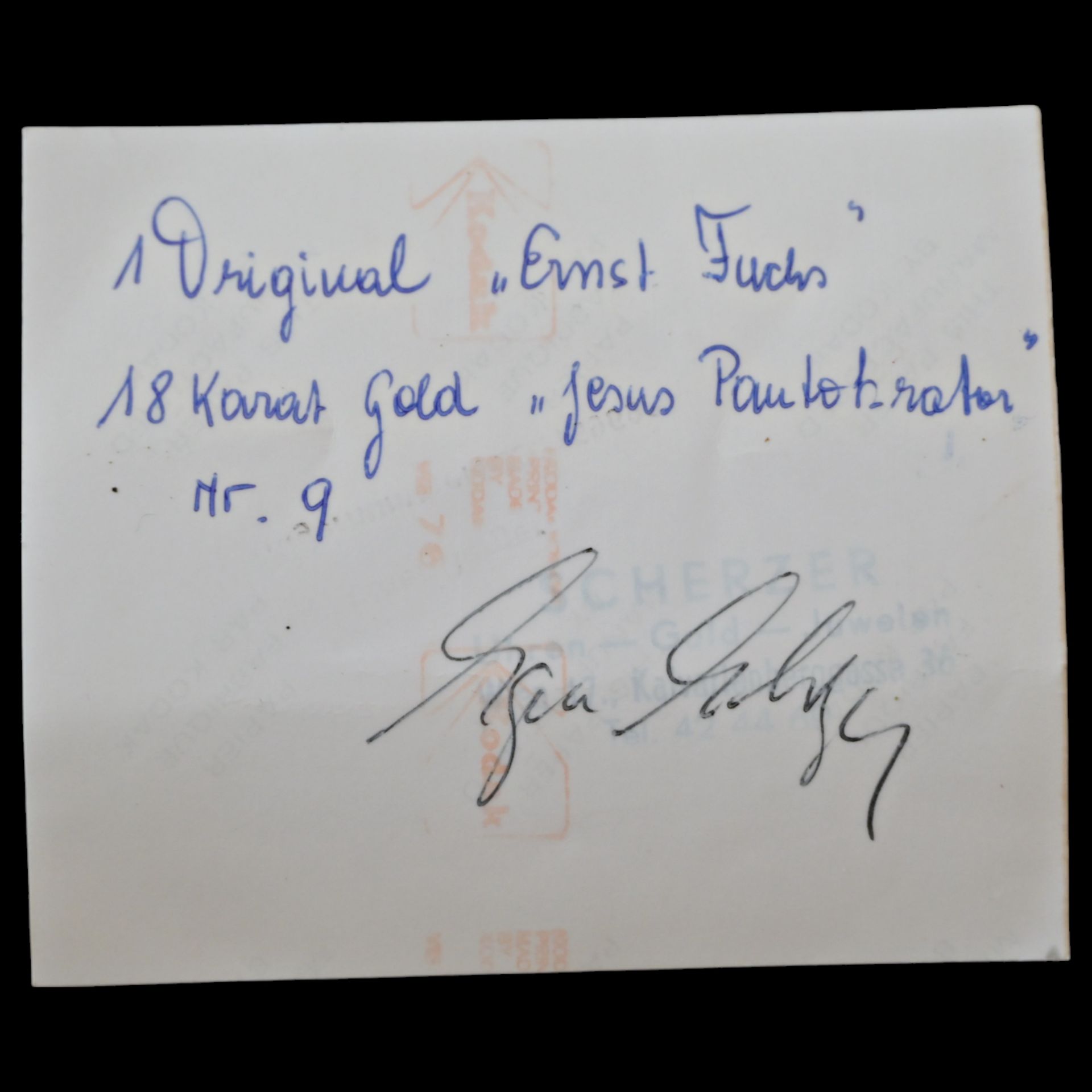 _Ernst Fuchs (1930 Ð 2015) "Adonis" silver medal, original case, signature of the author, 20th C. - Bild 9 aus 9