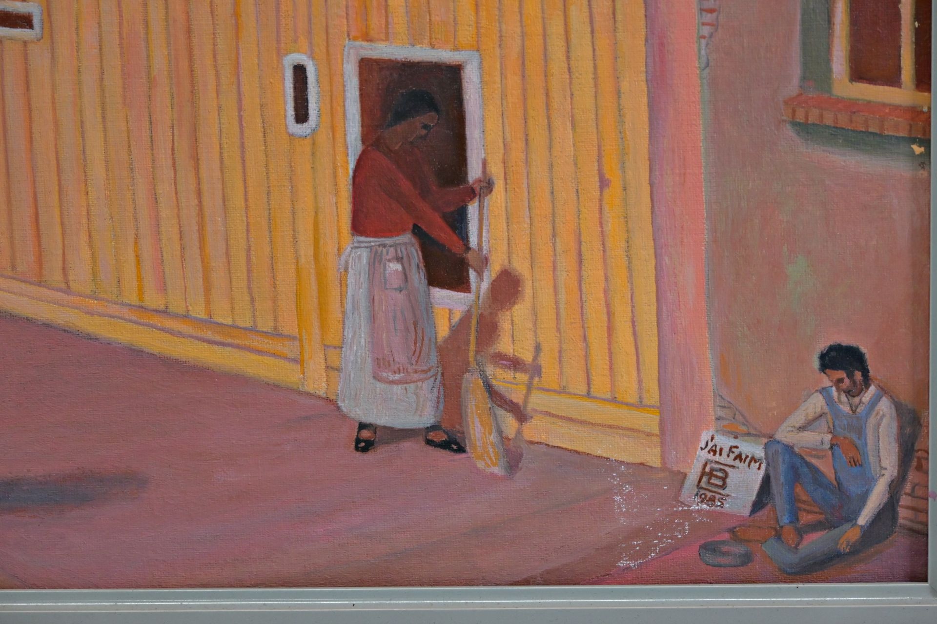 Enrique BRYANT ( USA 1920 - France 2010) ÒBusy street sceneÓ 1985 , oil on cardboard. - Image 3 of 6