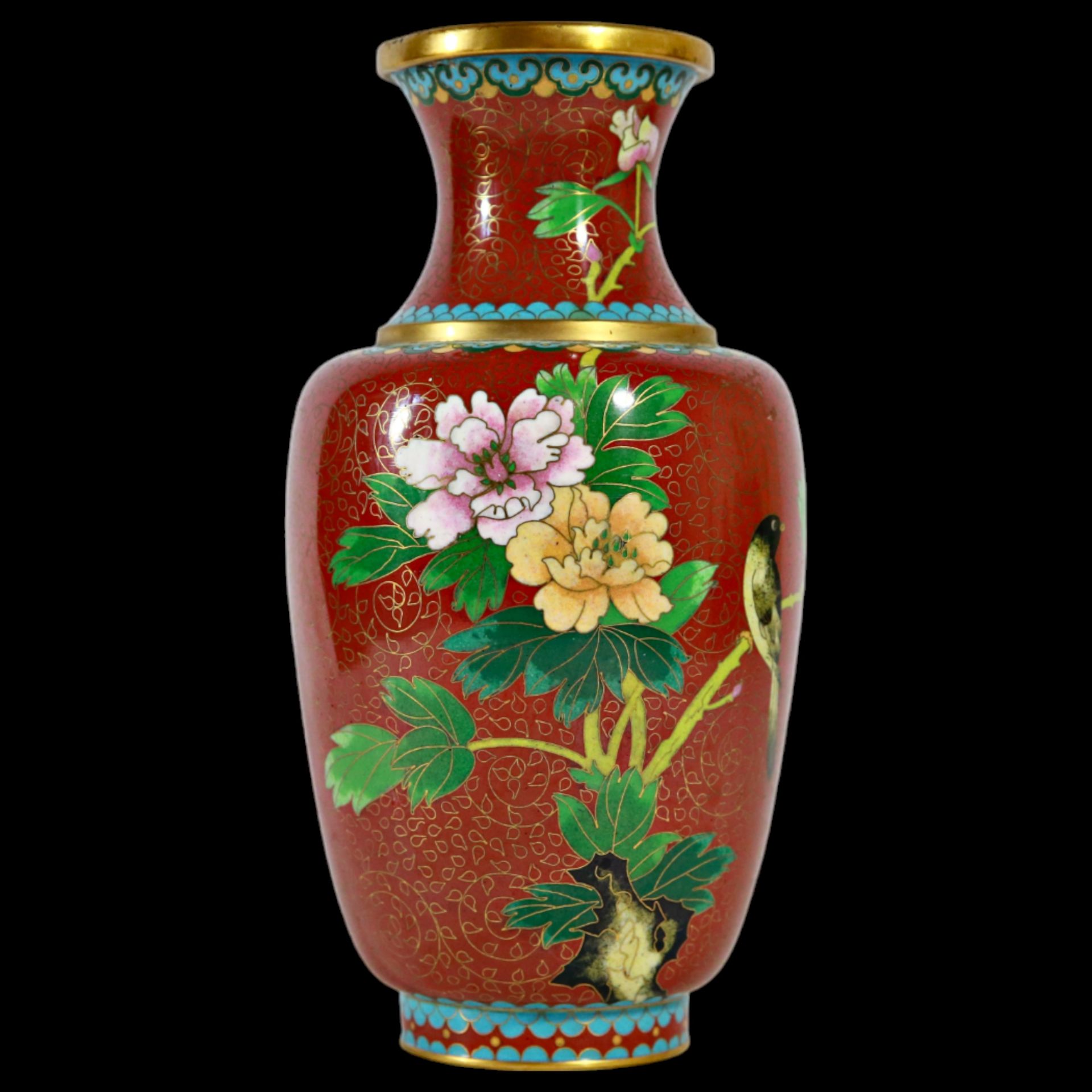 Pair of Fine Japanese Cloisonne Vases, Meiji / Taisho Era. - Image 14 of 20