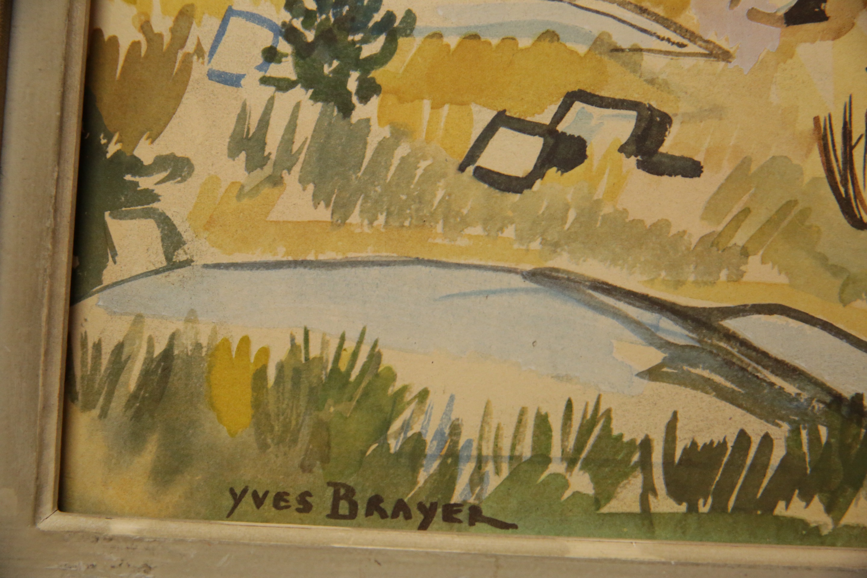 YVES BRAYER (1907-1990) 20th Century, French, Watercolor on paper. - Image 4 of 4