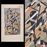 Russian avant-garde, mixed media on paper, Malevichs group, from the collection of V I Kurodov 1920s