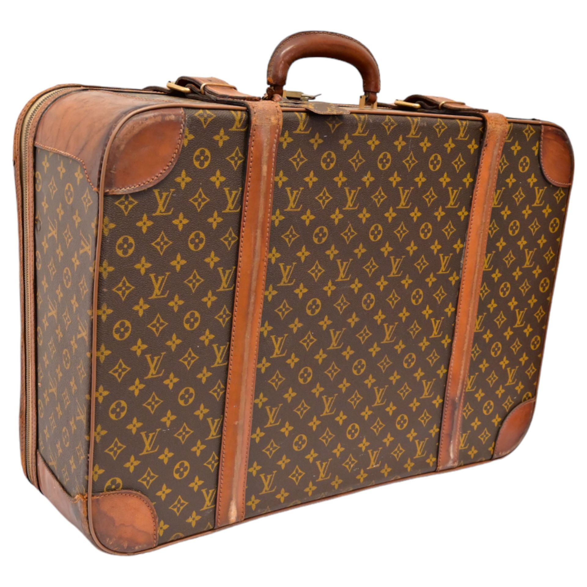 Vintage Louis Vuitton Soft Sided Suitcase, 20th century. - Image 4 of 7