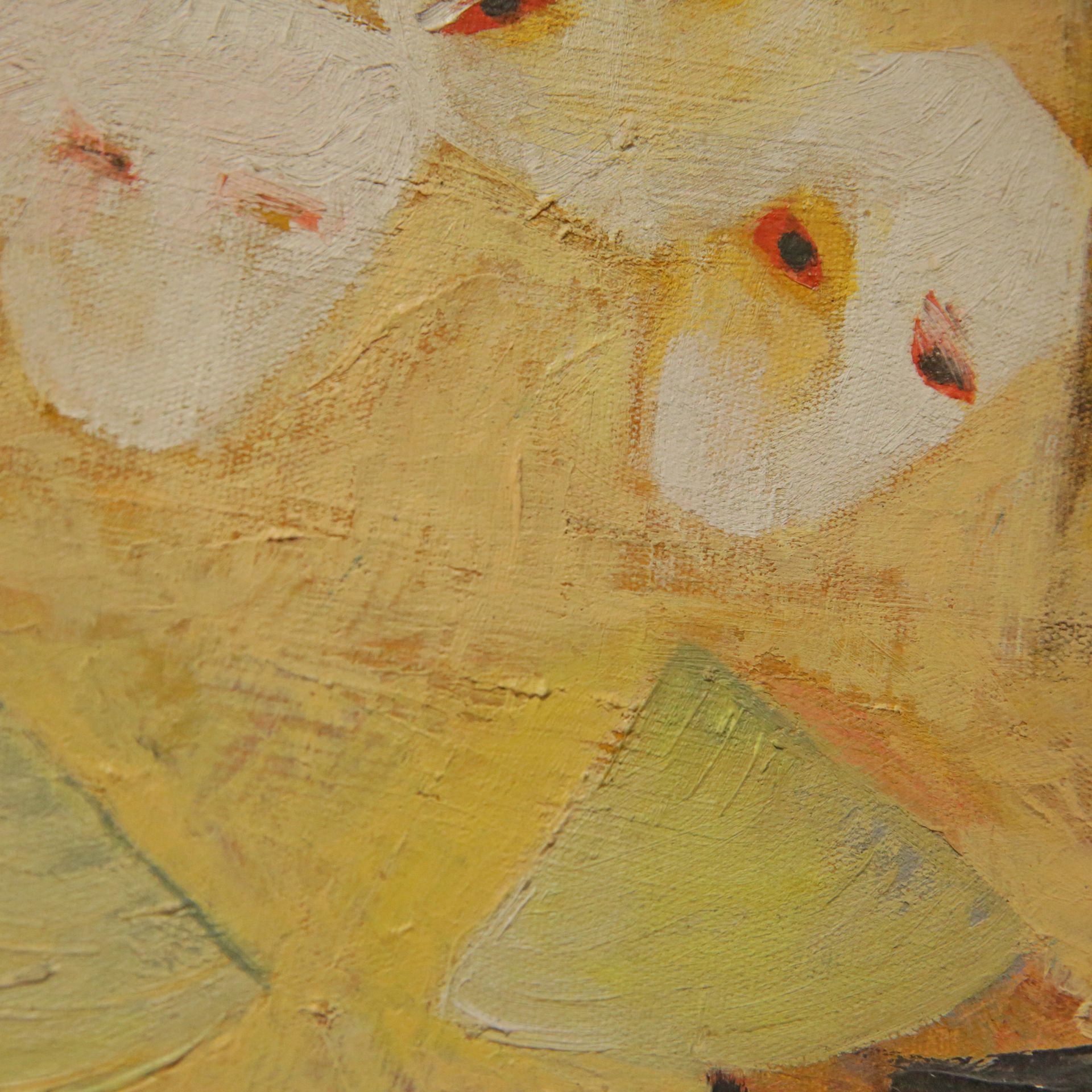 "Masks and Scarecrows", oil on canvas, Vietnam painting of the 20th century. - Image 4 of 4