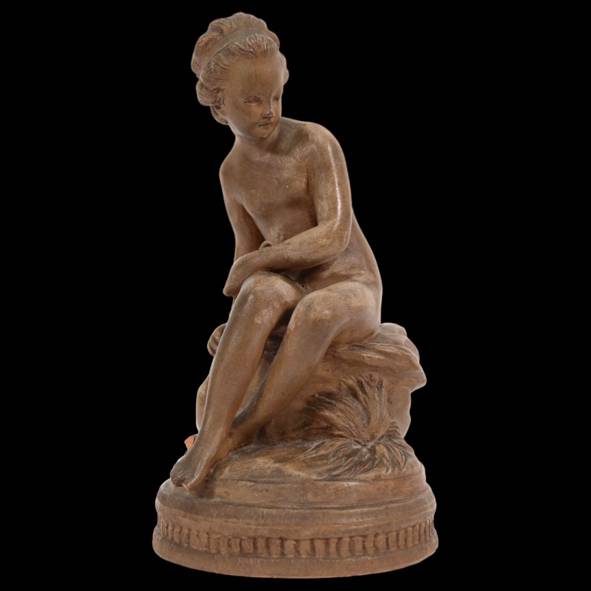 Etienne Maurice FALCONET (1716-1791), "YOUNG NAKED WOMAN" signet "Falconet". France, 18th century. - Bild 2 aus 7