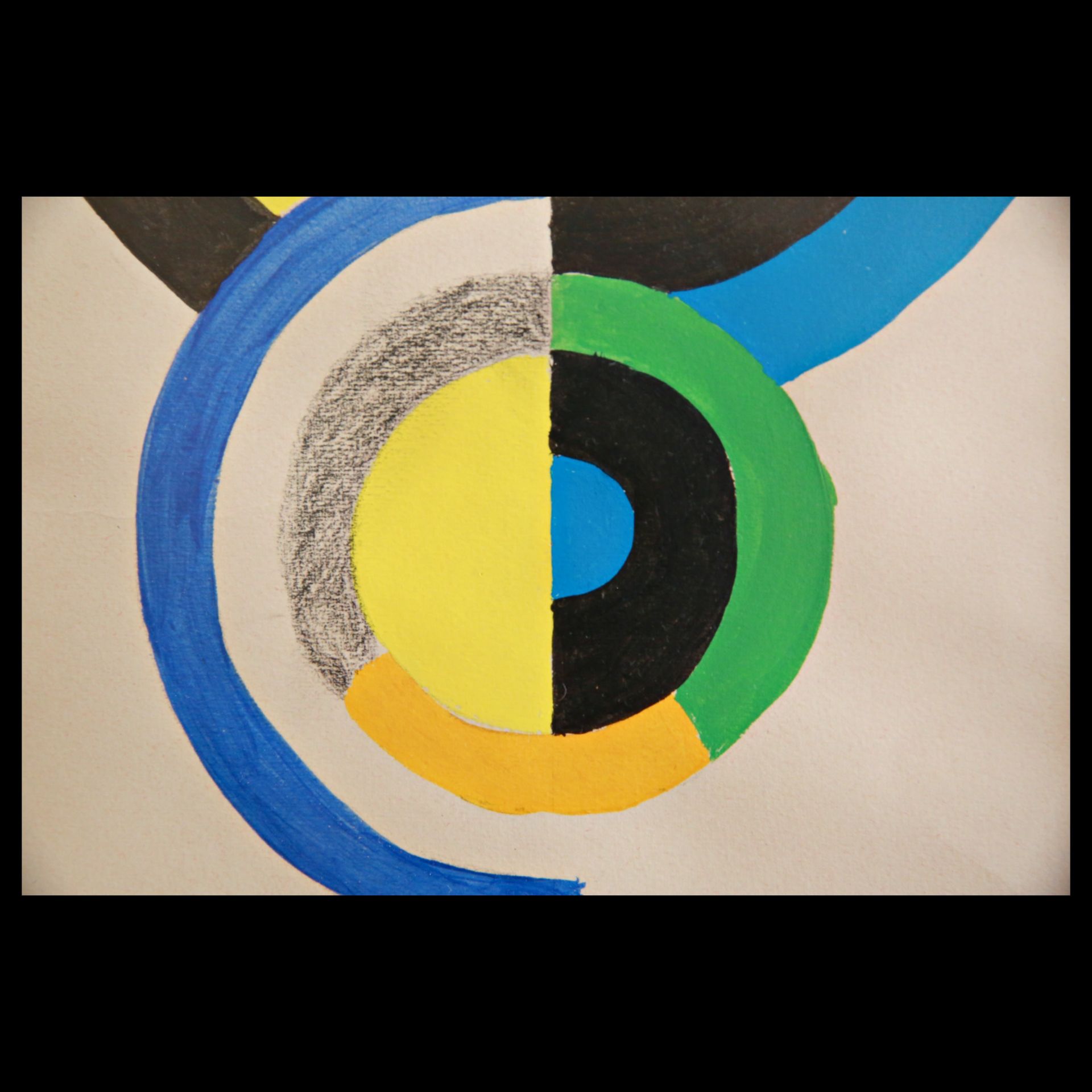 Abstract composition, Lithograph, signed Sonia Delaunay. - Image 7 of 9