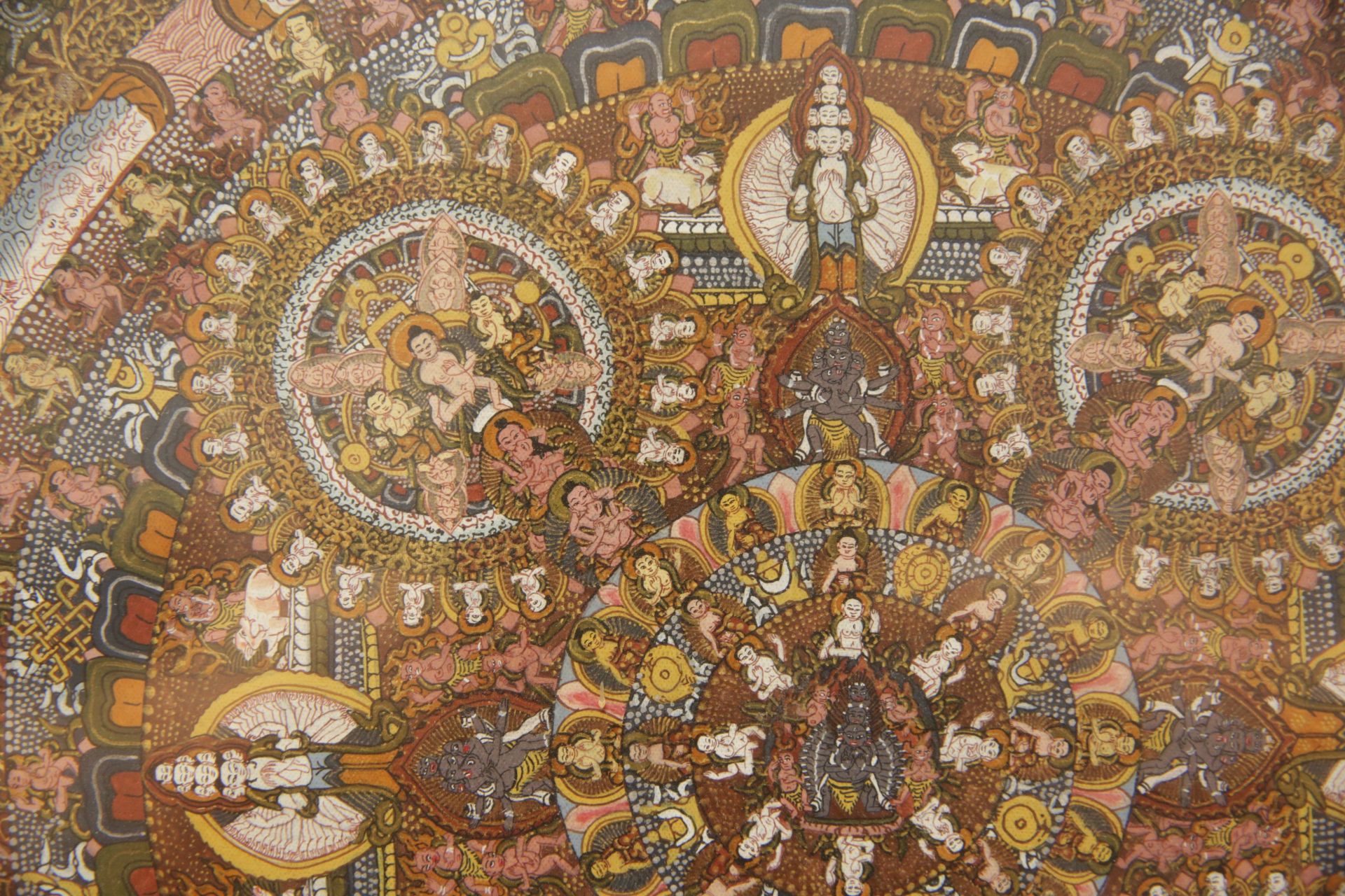 Tibetan Buddhist Newari Style Thangka painting from Nepal, 20th century. - Image 5 of 5