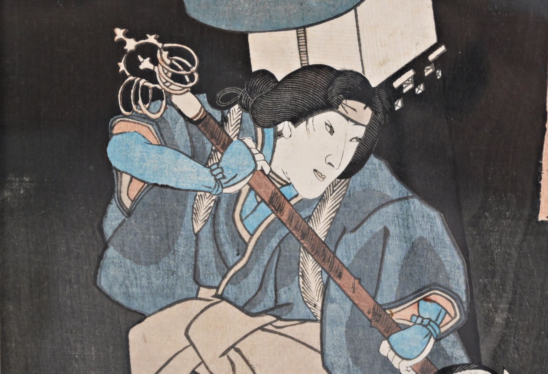 Kunisada Toyokuni (1786-1865), ÒTwo SamuraiÓ 1851, print. Japanese art of the 19th century. - Image 4 of 6