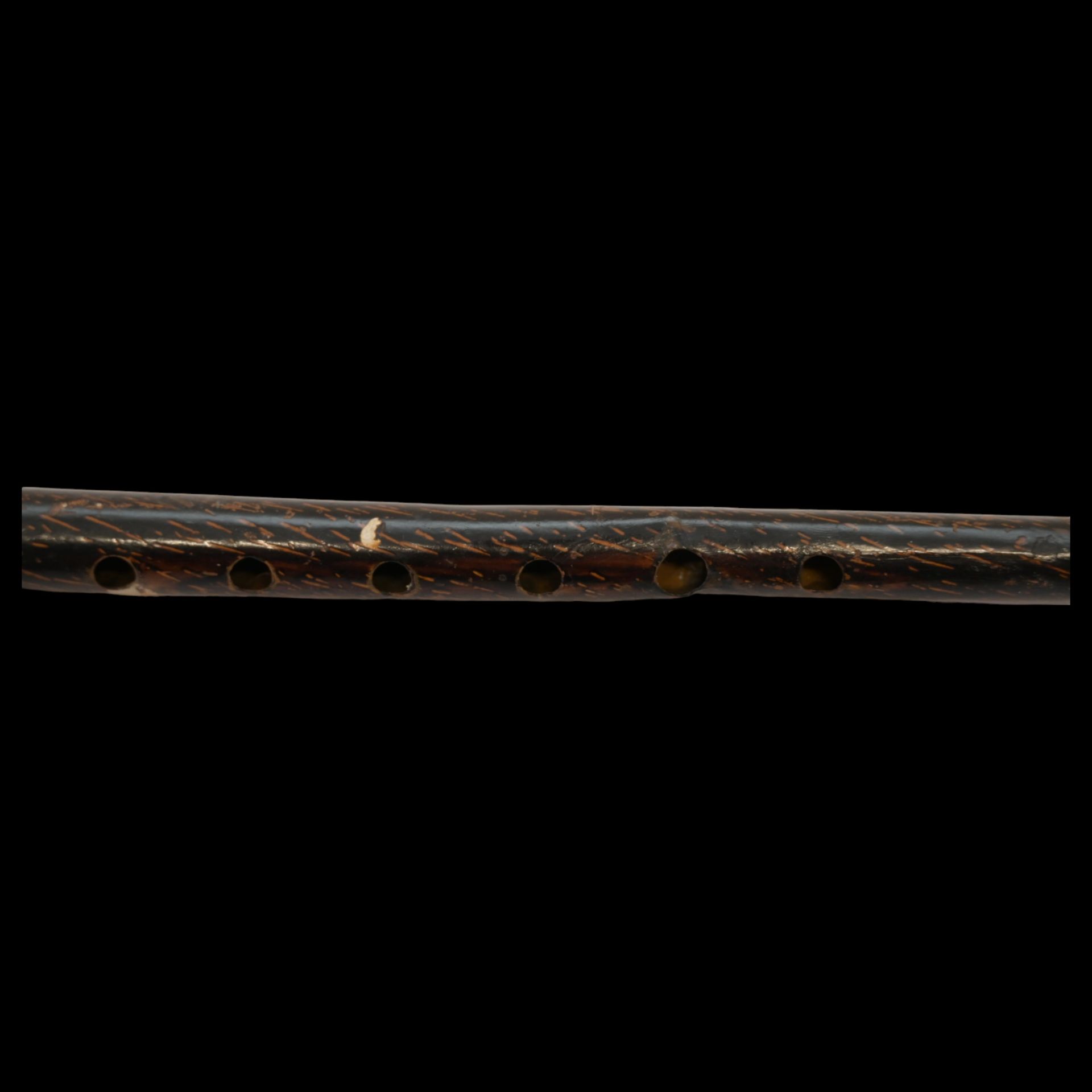 A rare Walking Stick Flute Cane, 19th century. - Bild 3 aus 5
