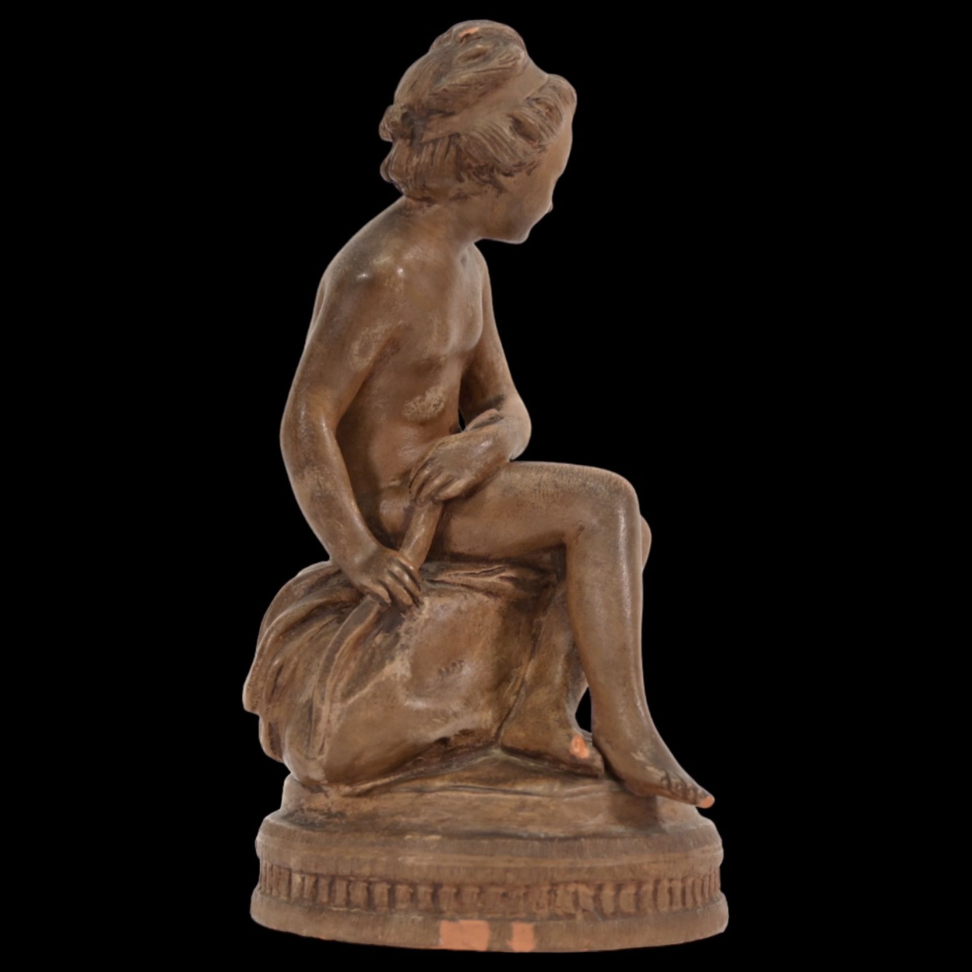 Etienne Maurice FALCONET (1716-1791), "YOUNG NAKED WOMAN" signet "Falconet". France, 18th century. - Bild 6 aus 7