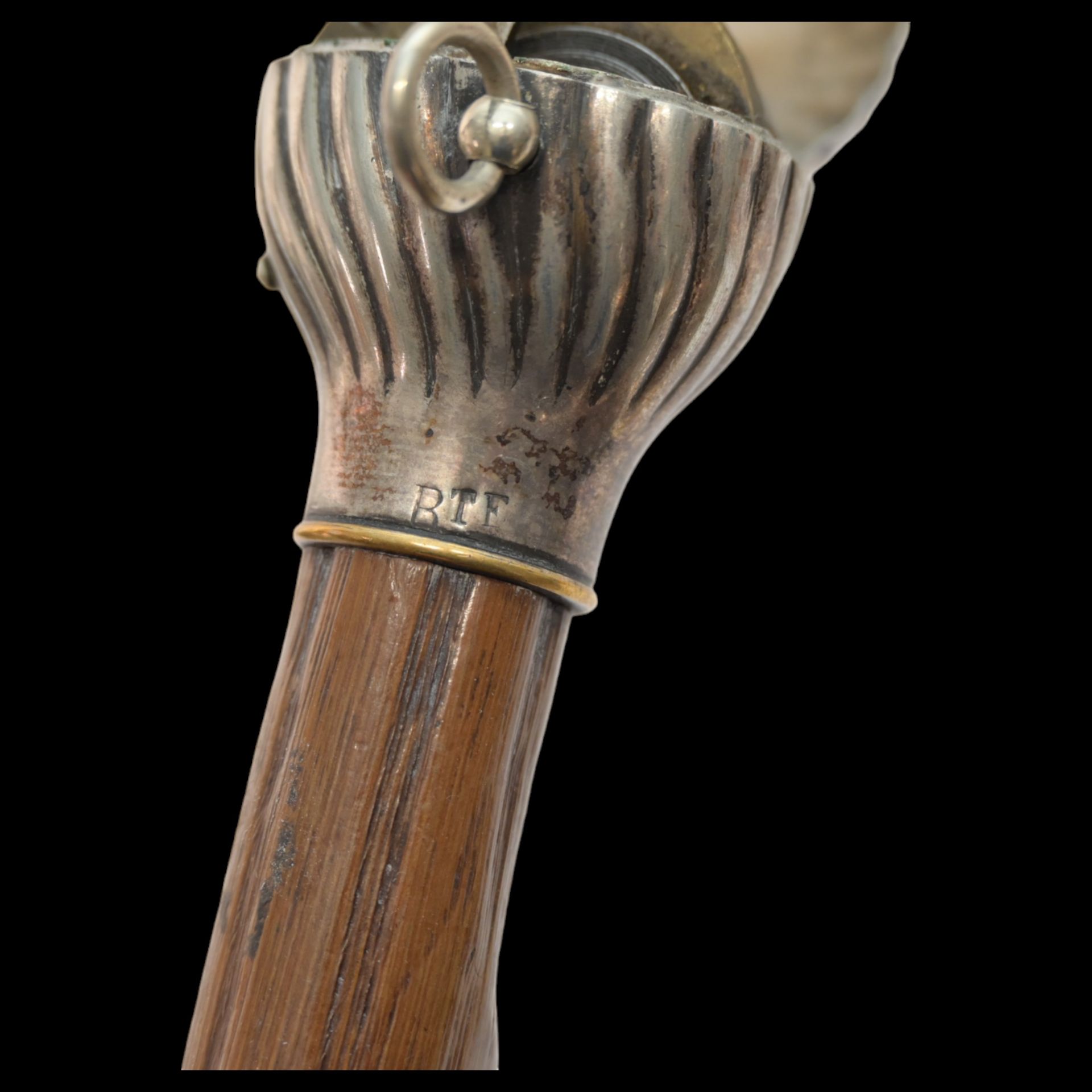 A Rare Walking Stick, cane with lighter, late 19th - early 20th century. - Image 7 of 7