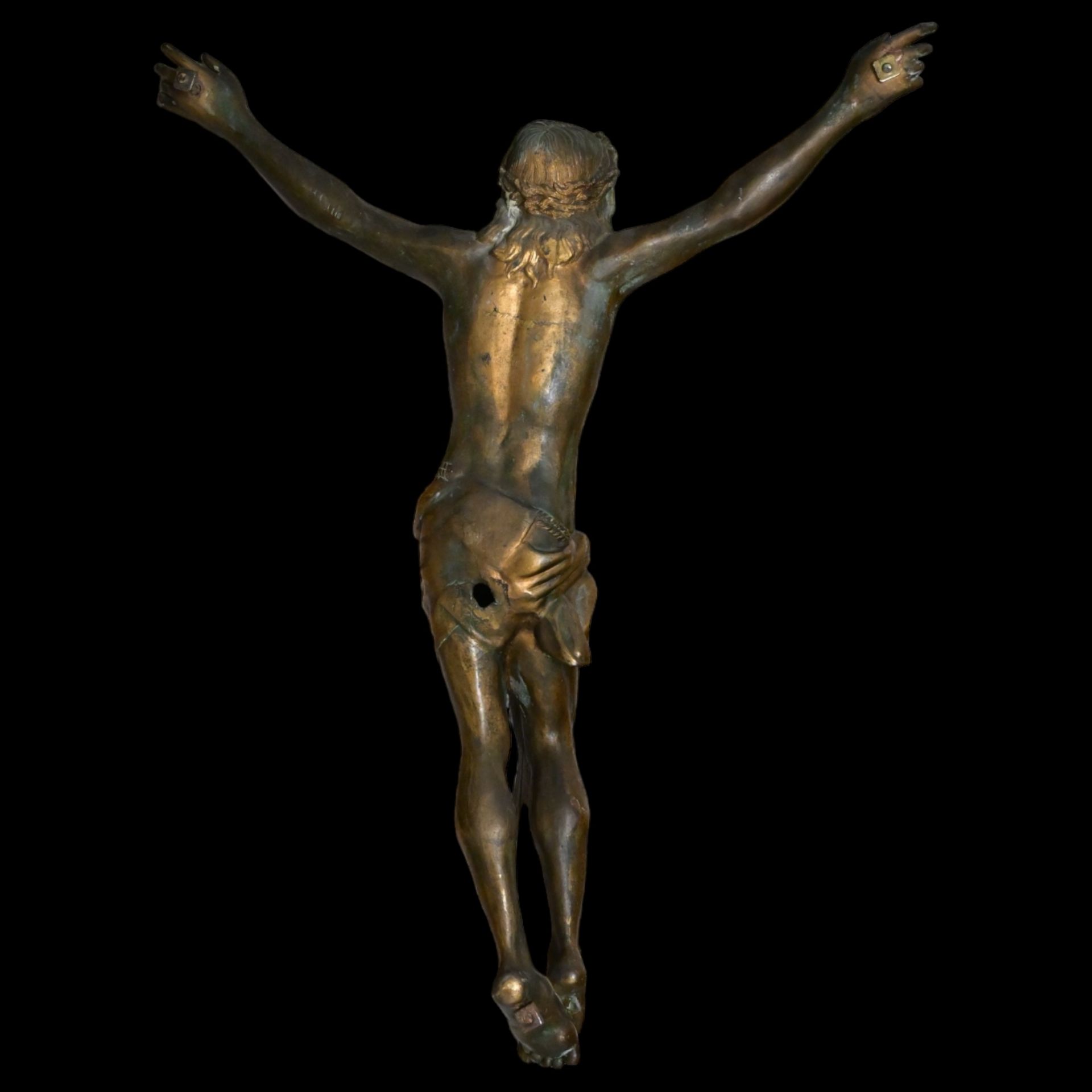 The crucified Christ, Bronze sculpture, Italy 19th _.. After a model by Giambologna (1529-1608). - Bild 15 aus 22