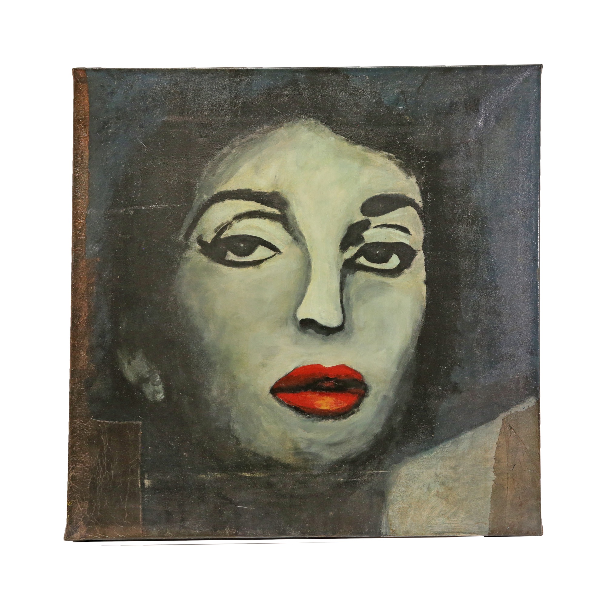 Set of 3 paintings Gunther EDLINGER (1958) "Maryline Monroe", "John Lenon", "Portrait Maria Callas". - Image 4 of 12