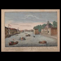 VIEW OF THE FONTANKA, Unknown Western European engraver. Around 1775.