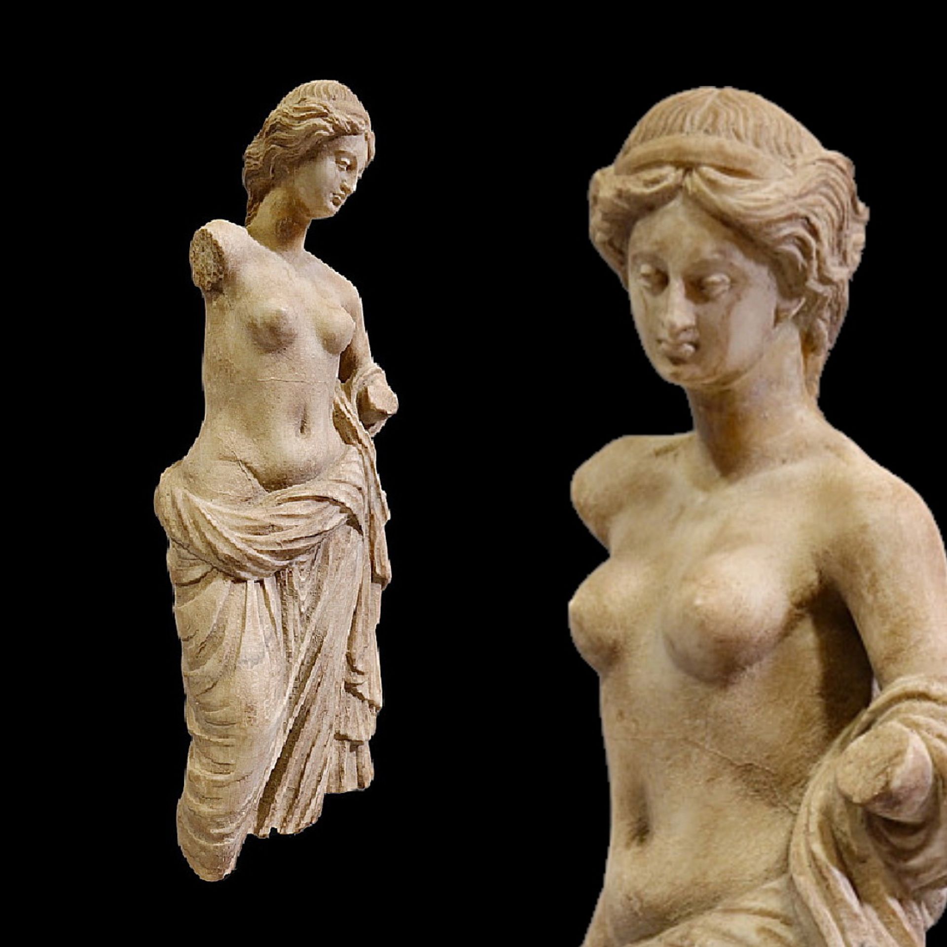 MARBLE STATUE OF VENUS ANCIENT GREECE, 3rd-5th CENTURY BC .