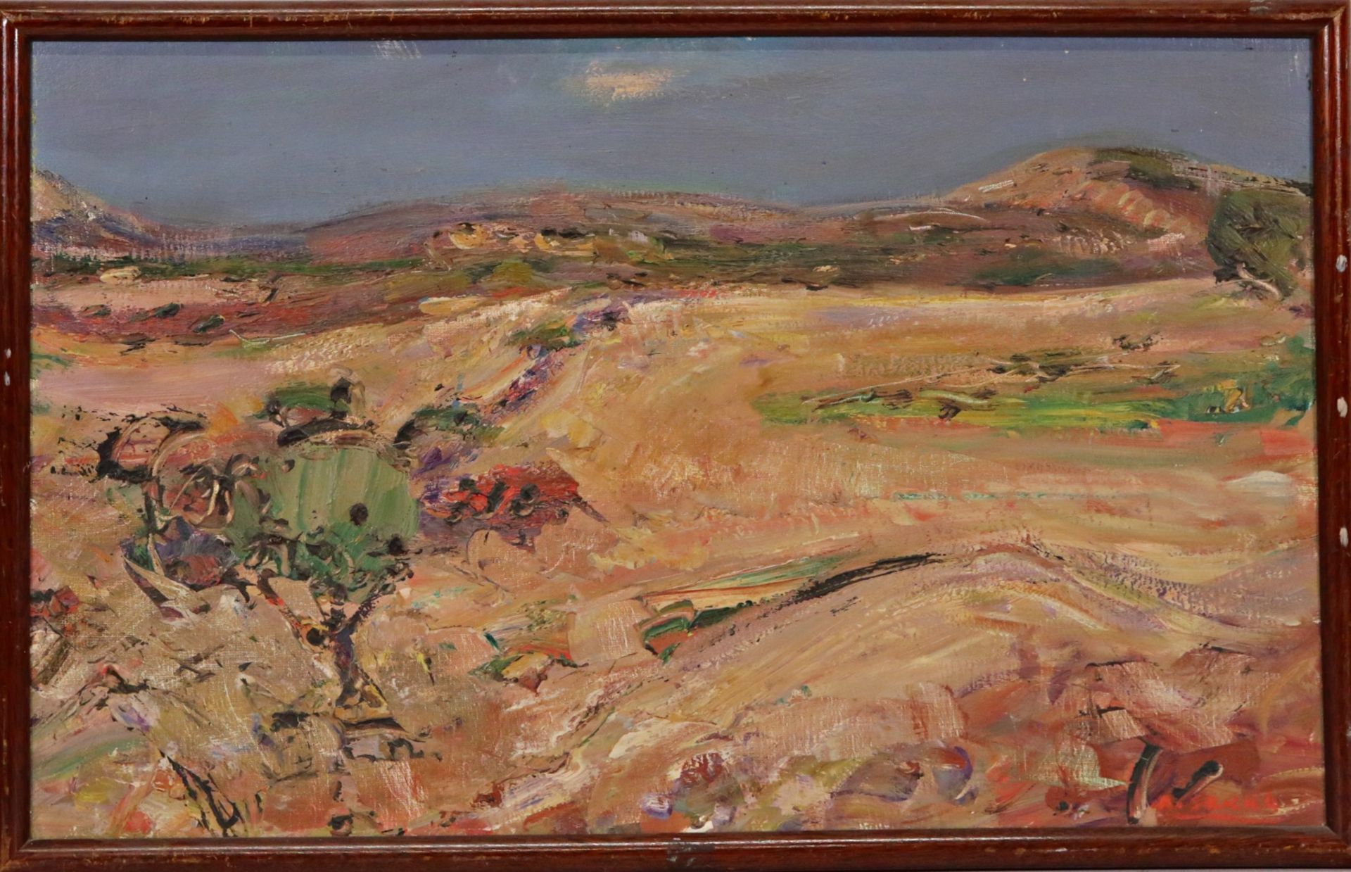 ÒLandscapeÓ, oil on canvas, unsigned, French painting of the 20th century. - Bild 2 aus 5