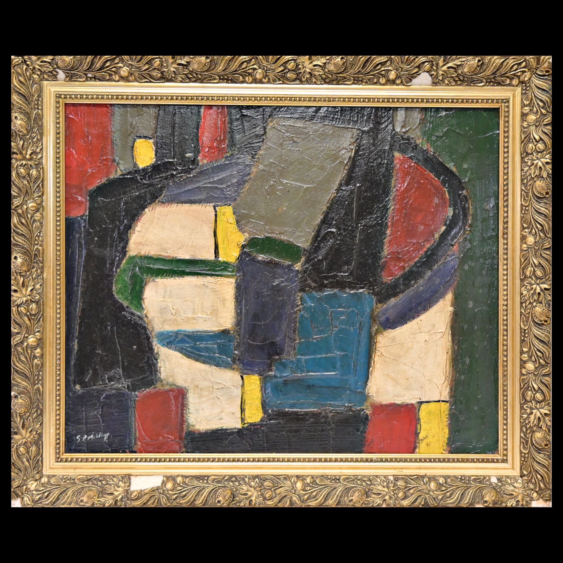 Attributed to Serge POLIAKOFF (1900-1969) Abstract composition, oil on panel. - Image 2 of 6