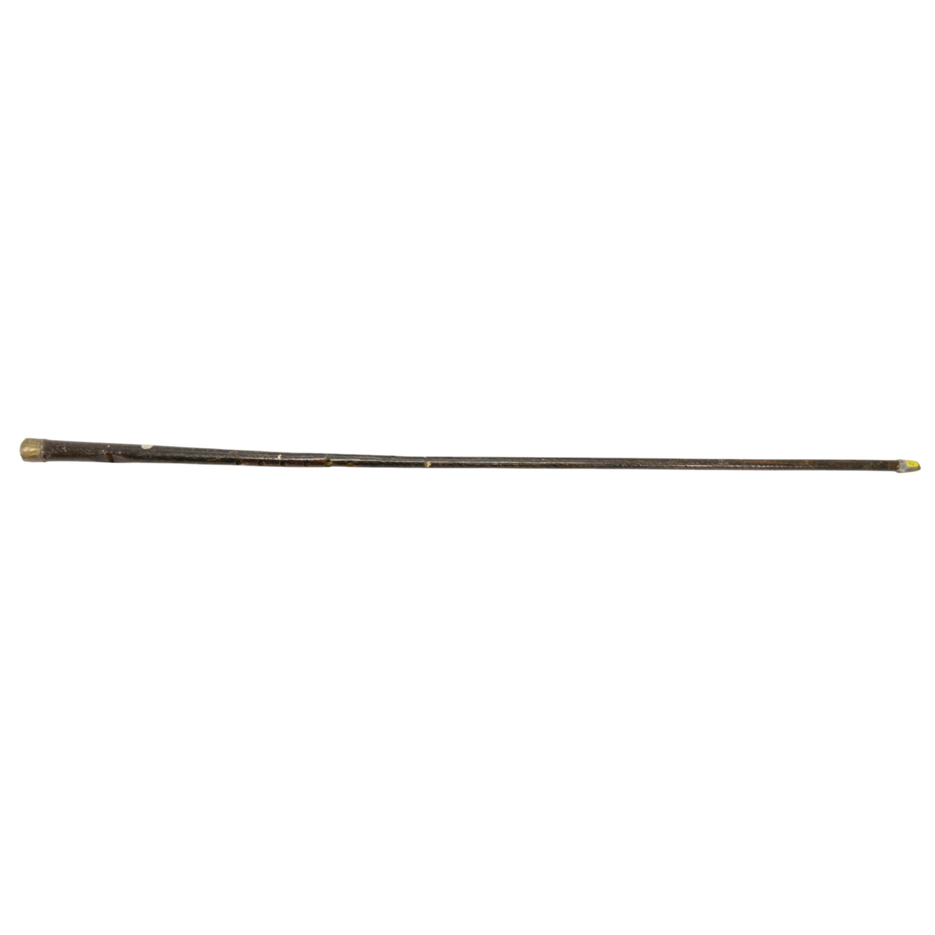 A rare Walking Stick Flute Cane, 19th century. - Bild 2 aus 5