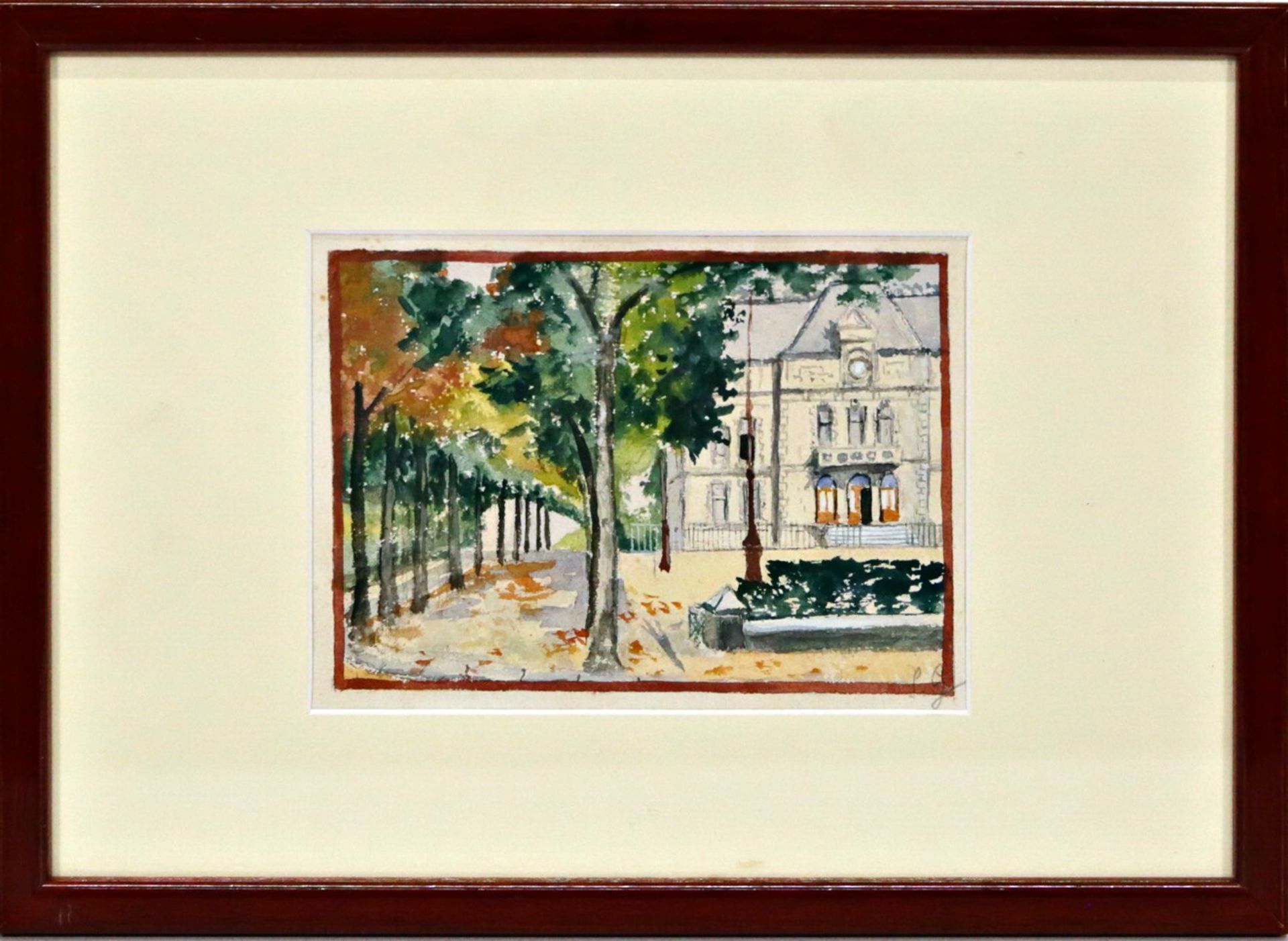 Lot de 6 aquarelles French painting of the first half of the 20th century. - Image 7 of 23